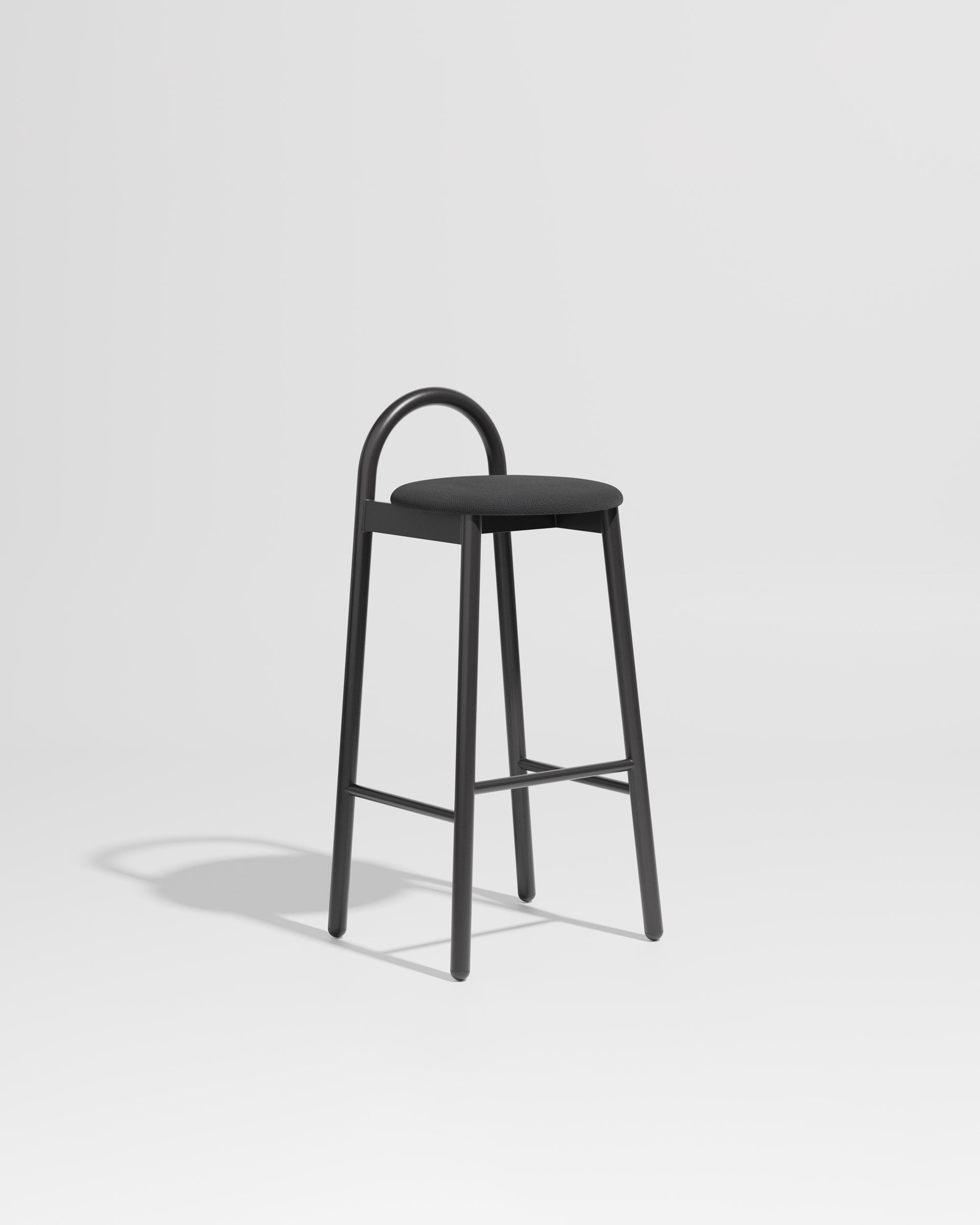 Bobby Bar Stool Metal Upholstered | Daniel Tucker | DesignByThem ** Maraham Merit 004 / Black 