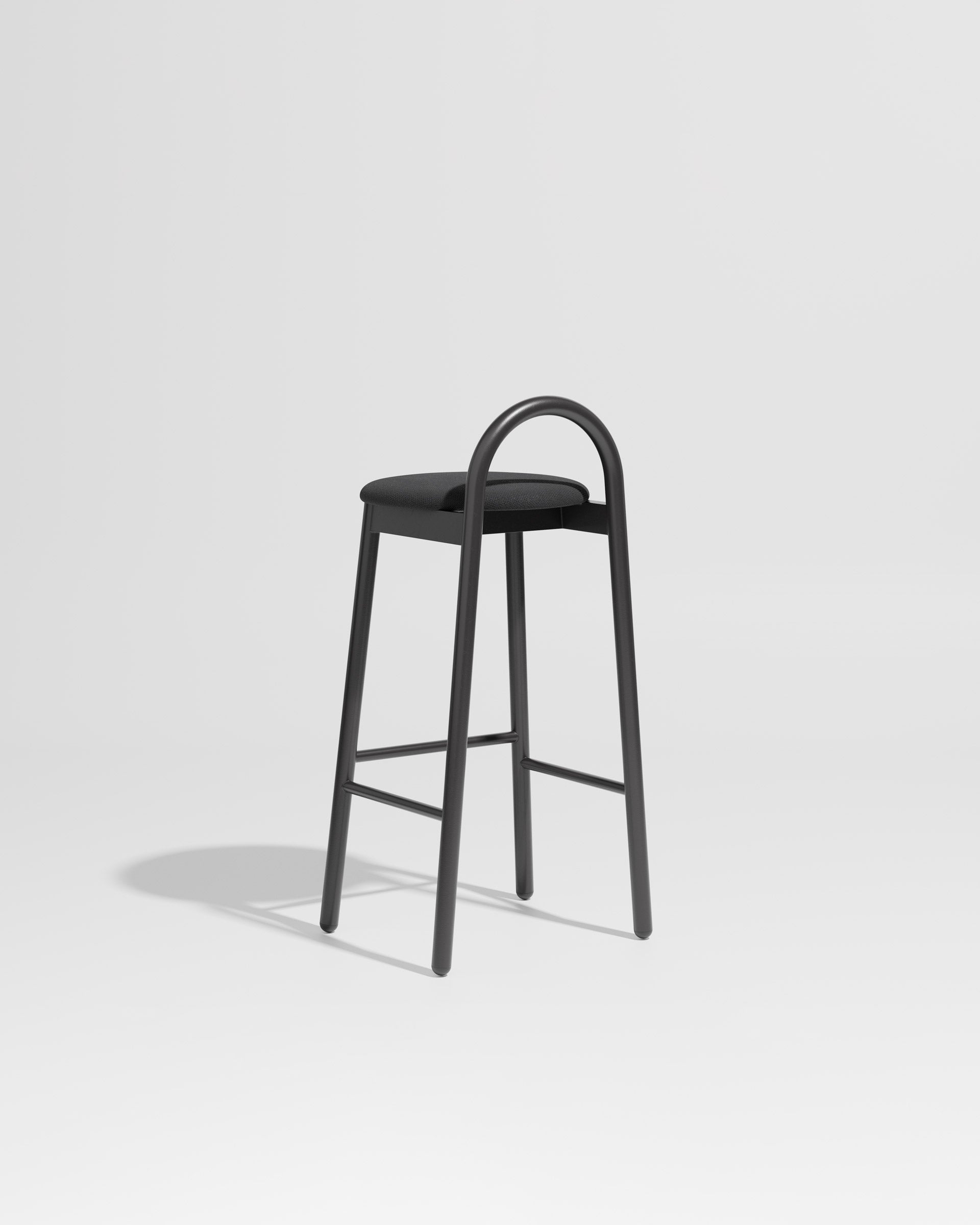 Bobby Bar Stool Metal Upholstered | Daniel Tucker | DesignByThem ** Maraham Merit 004 / Black 