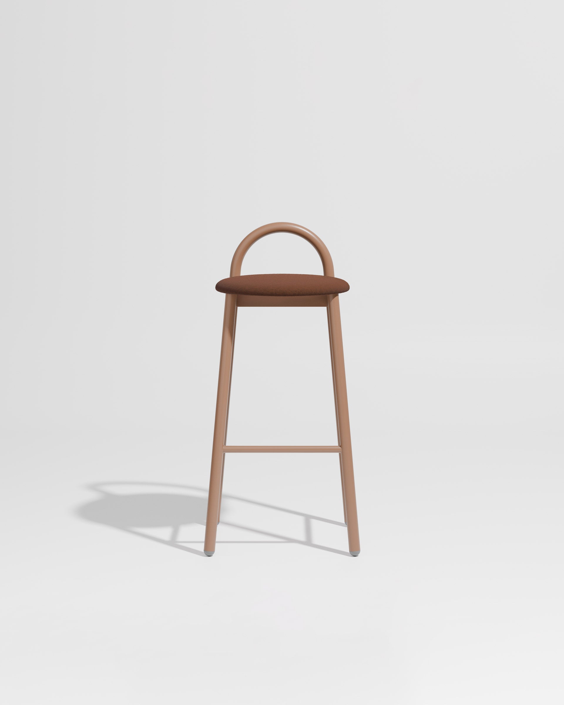 Bobby Bar Stool Metal Upholstered | Daniel Tucker | DesignByThem ** Maraham Merit 033 / Nutmeg 