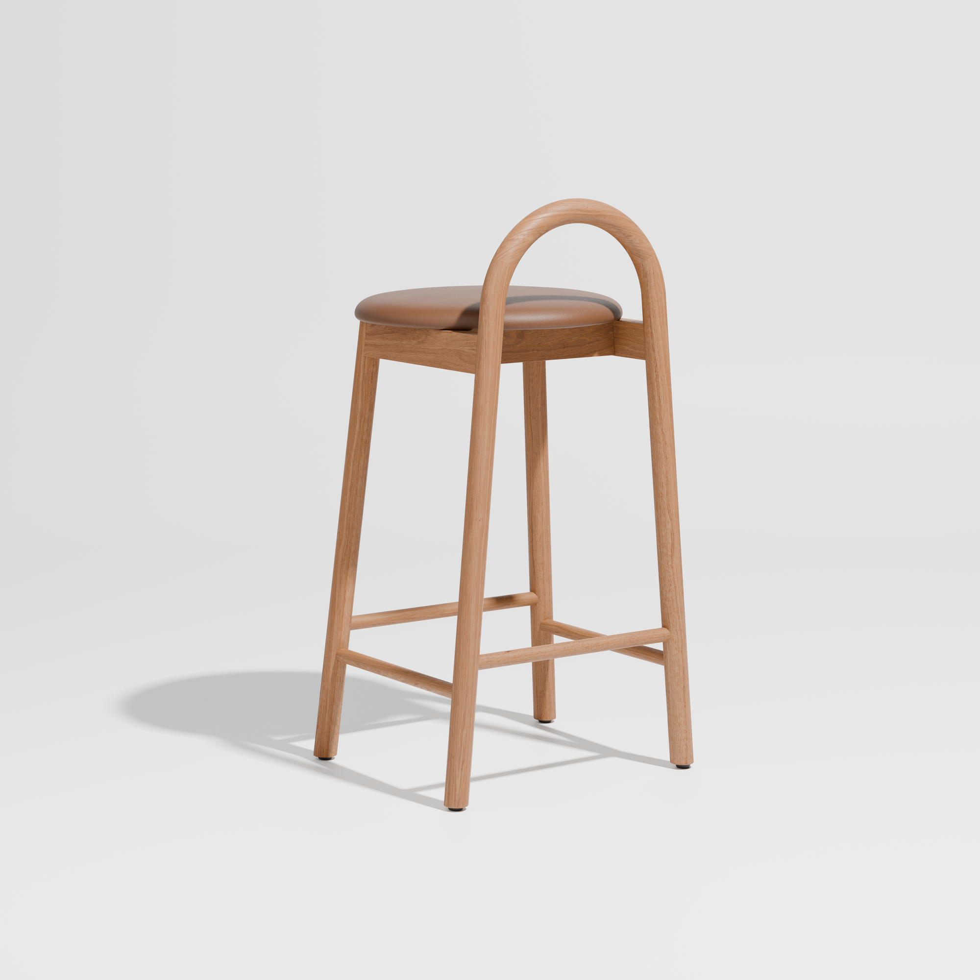 Bobby Timber Bar Counter Stool with Seat Pad | DesignByThem ** Knoll Prairie 027 / Oak