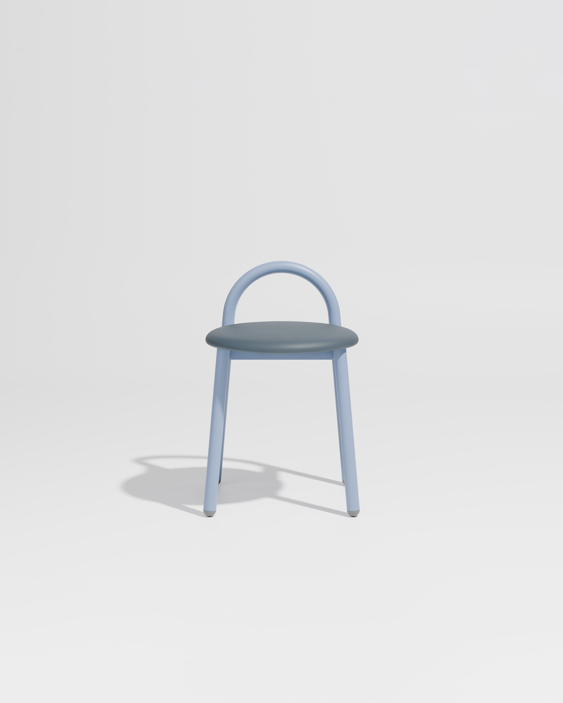 Bobby Stool Metal Upholstered | Daniel Tucker | DesignByThem ** Knoll Prairie 051 / Chalk Blue (Outdoor Suitable)