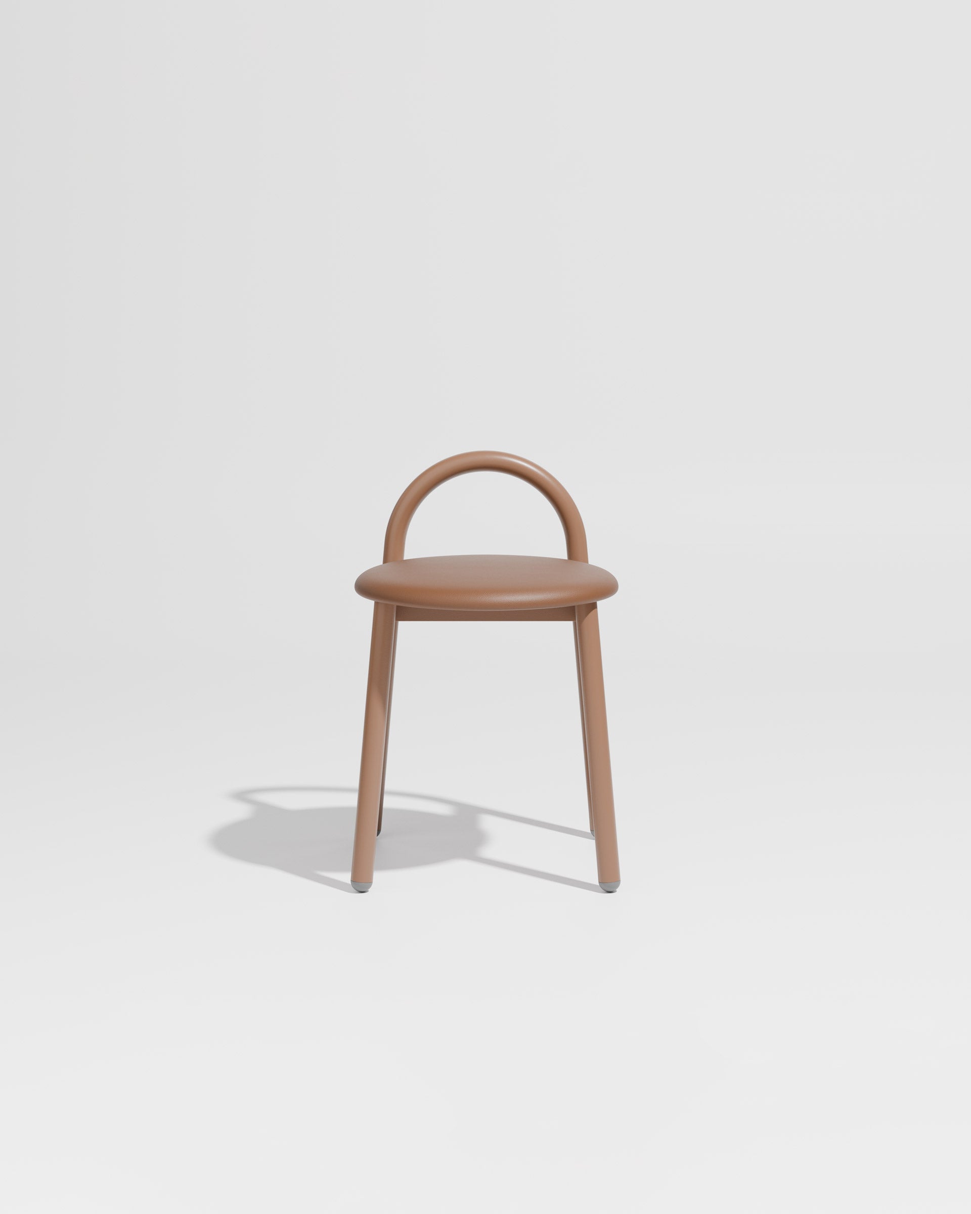 Bobby Stool Metal Upholstered | Daniel Tucker | DesignByThem ** Knoll Prairie 027 / Nutmeg (Outdoor Suitable)