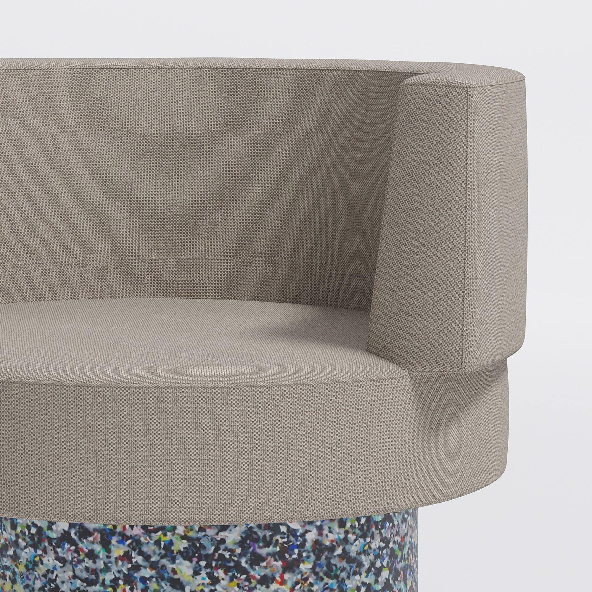 Confetti Armchair Compact by Gibson Karlo | DesignByThem ** Maharam Merit 0028