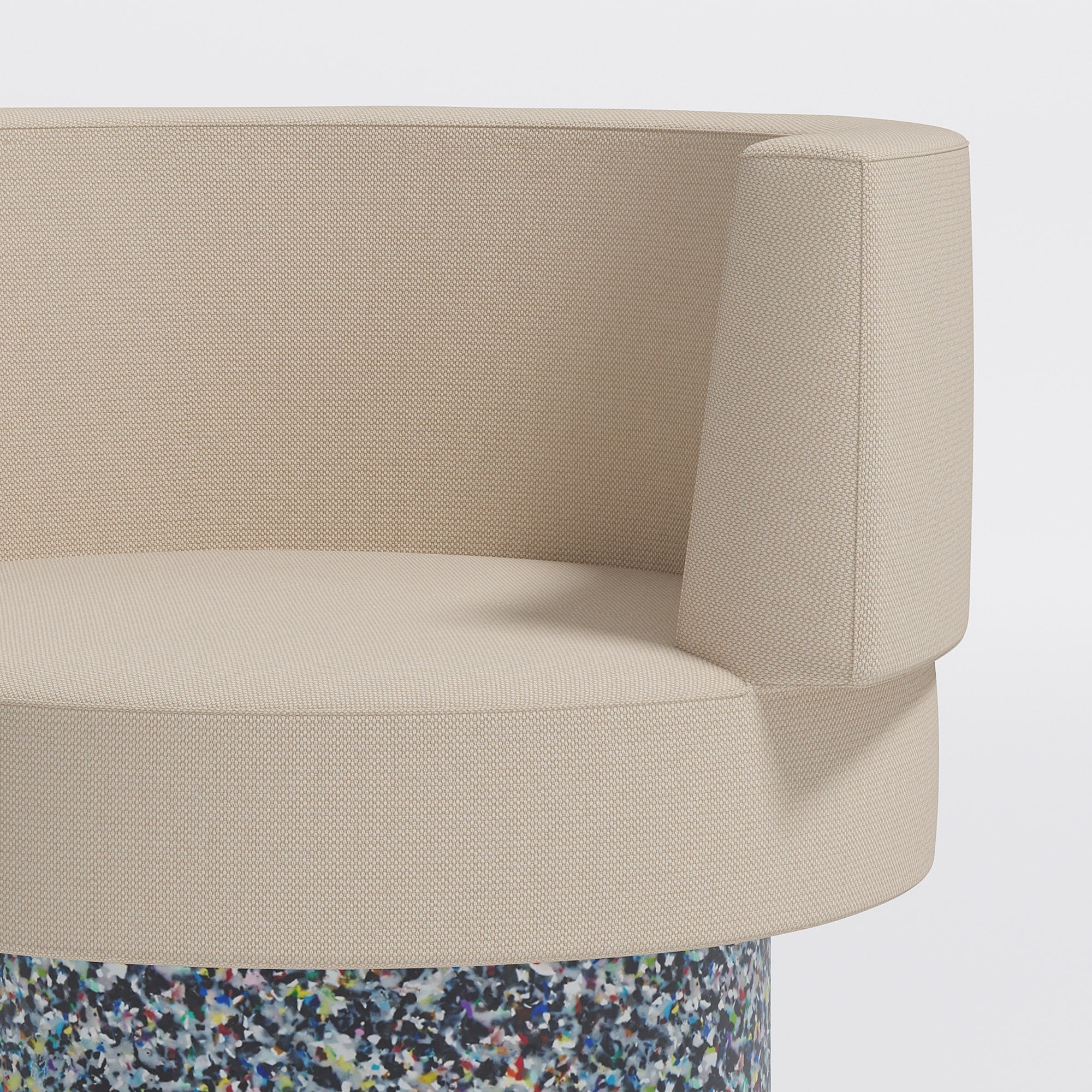 Confetti Armchair Compact by Gibson Karlo | DesignByThem ** Maharam Merit 0030