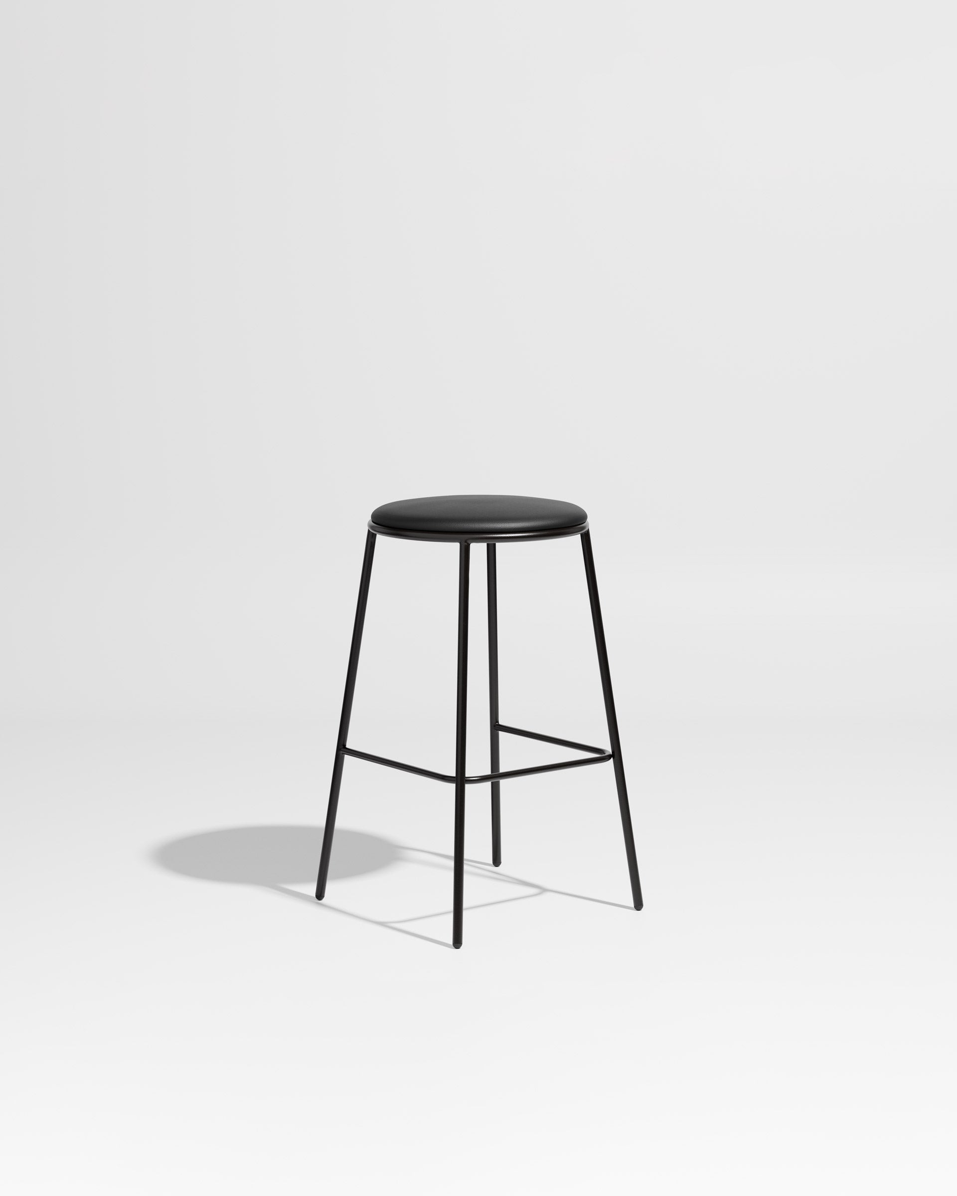 Piper Bar Stool Upholstered | Gibson Karlo | DesignByThem ** Black / Knoll Prairie 018 Bison (Outdoor Suitable)