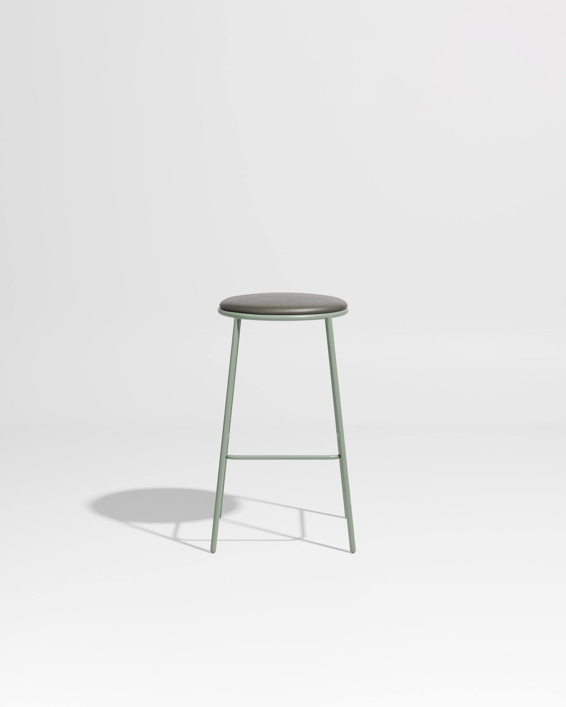 Piper Bar Stool Upholstered | Gibson Karlo | DesignByThem ** Pale Eucalypt / Knoll Prairie 034 Driftwood (Outdoor Suitable)