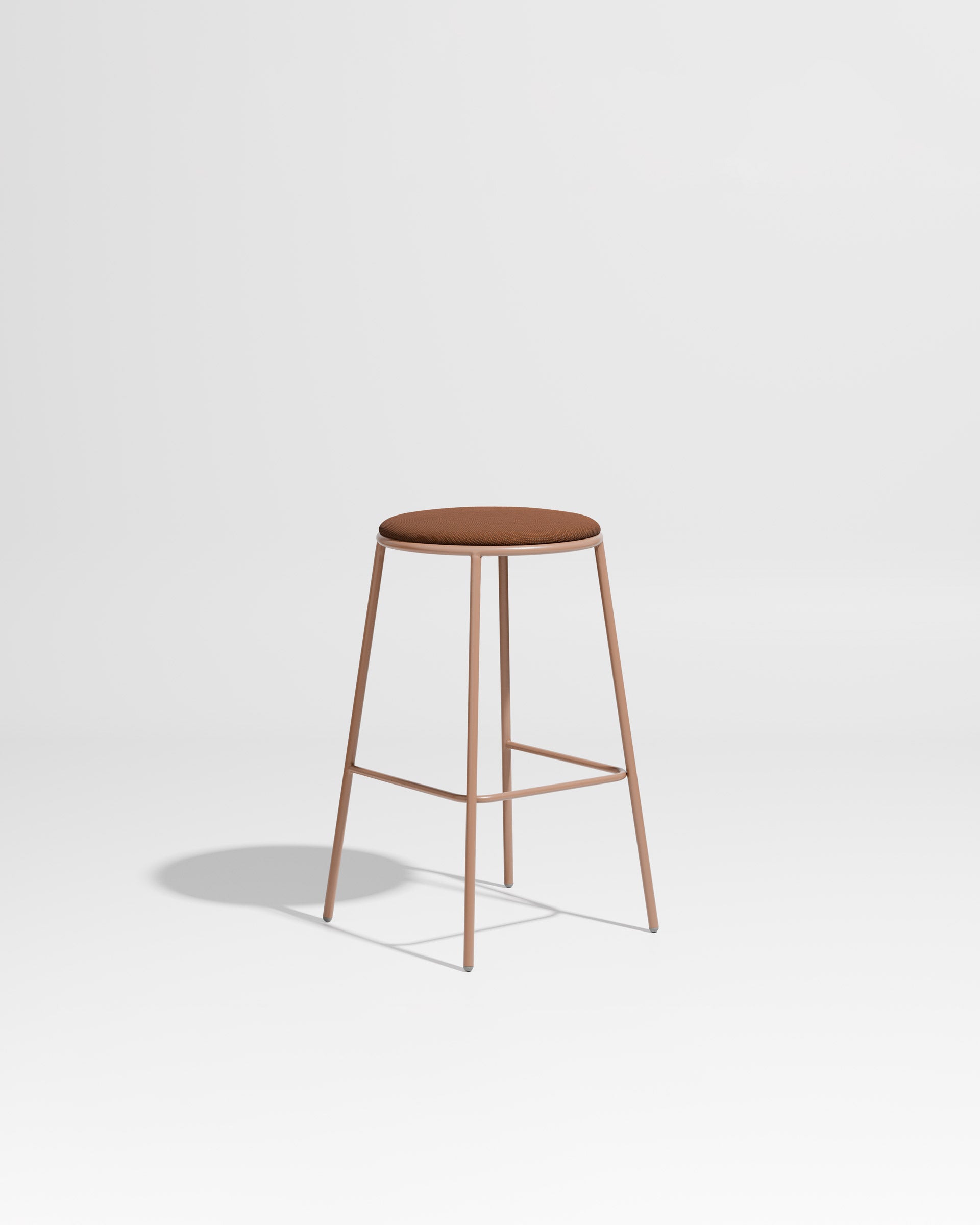 Piper Bar Stool Upholstered | Gibson Karlo | DesignByThem ** Nutmeg / Maharam Merit 033 Arrow