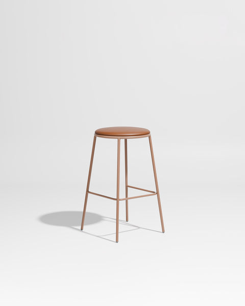 Piper Bar Stool Upholstered | Gibson Karlo | DesignByThem ** Nutmeg / Knoll Prairie 031 Chestnut (Outdoor Suitable)