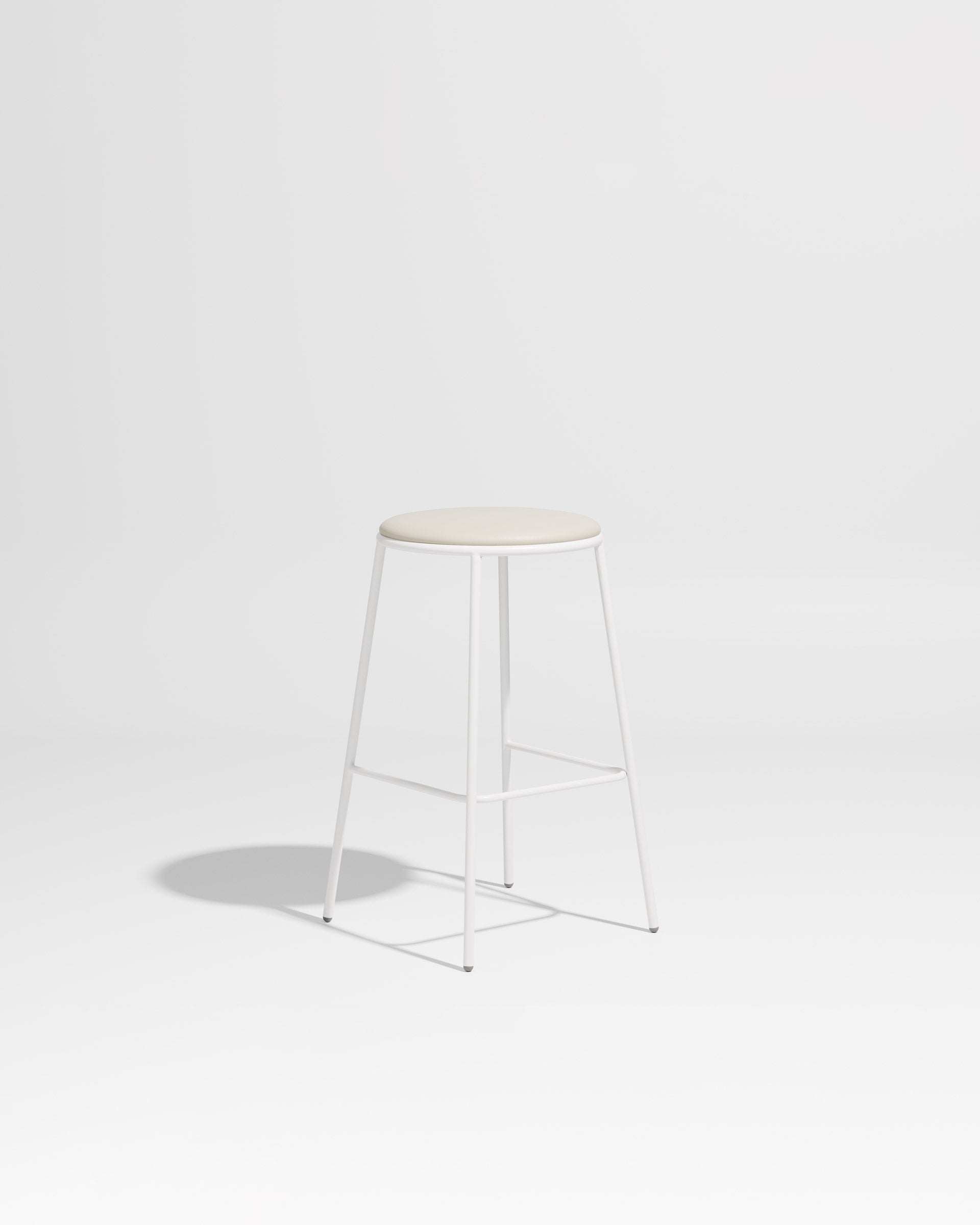 Piper Bar Stool Upholstered | Gibson Karlo | DesignByThem ** White / Knoll Prairie 020 Stone (Outdoor Suitable)