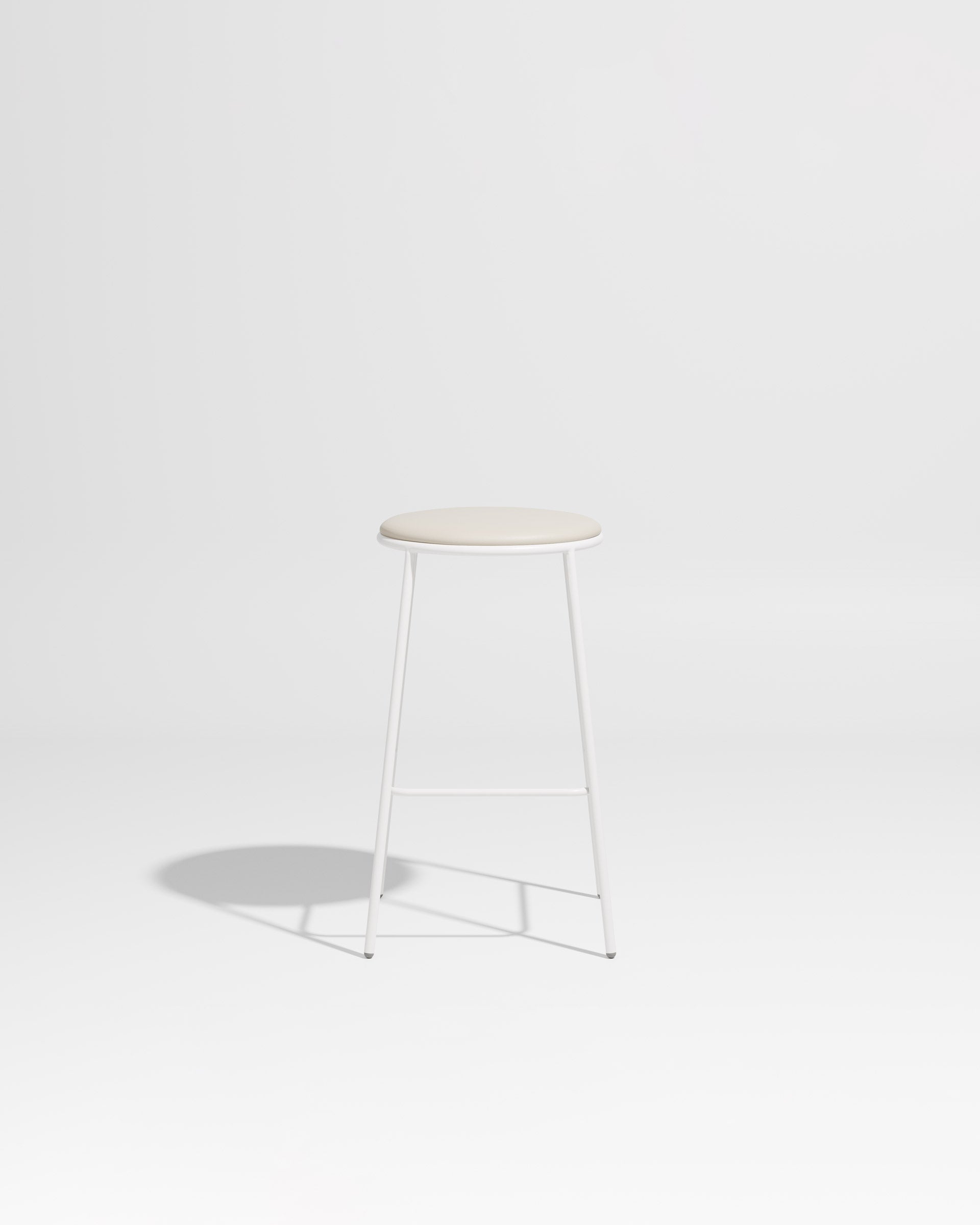 Piper Bar Stool Upholstered | Gibson Karlo | DesignByThem ** White / Knoll Prairie 020 Stone (Outdoor Suitable)