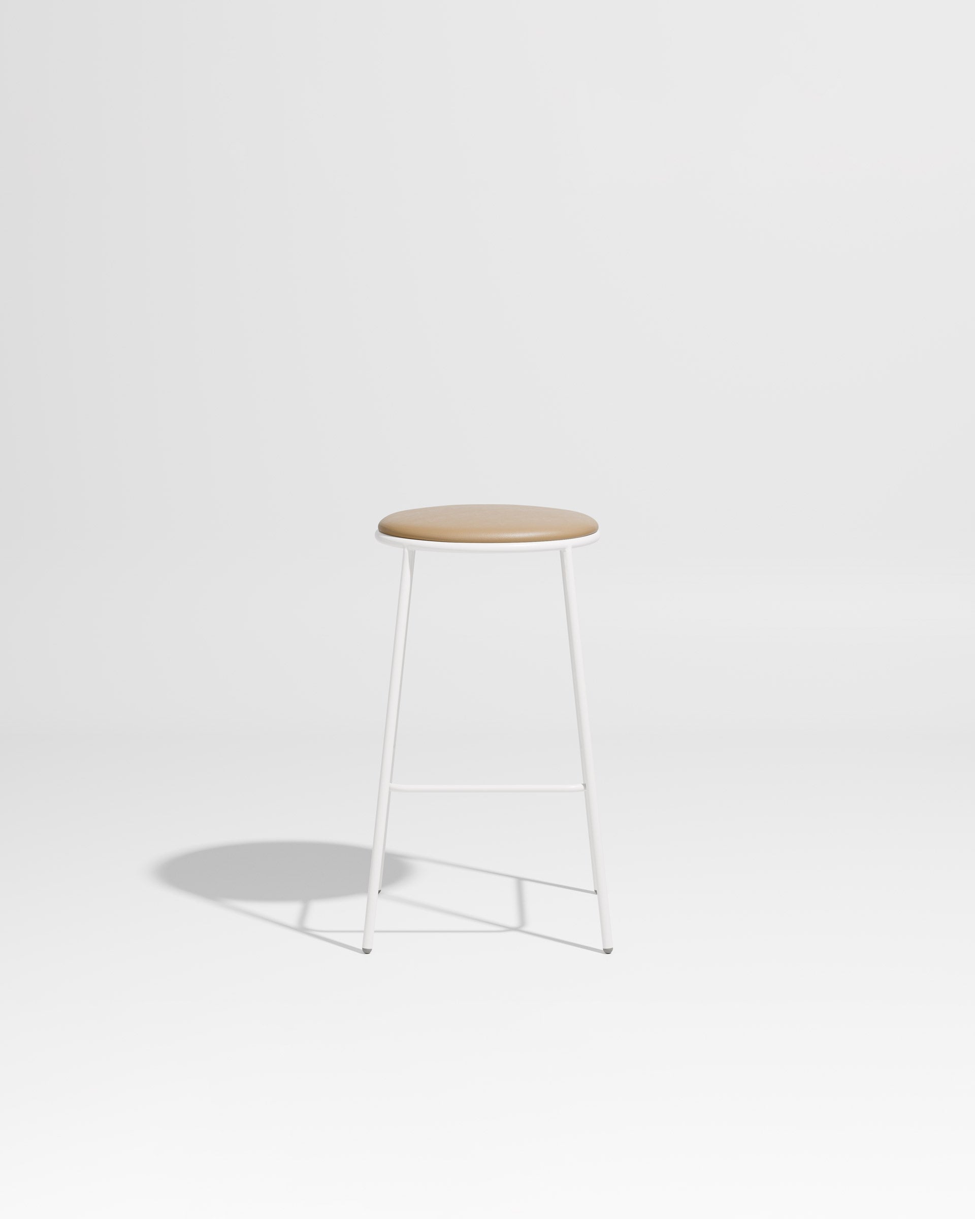 Piper Bar Stool Upholstered | Gibson Karlo | DesignByThem ** White / Knoll Prairie 025 Tea Leaf (Outdoor Suitable)