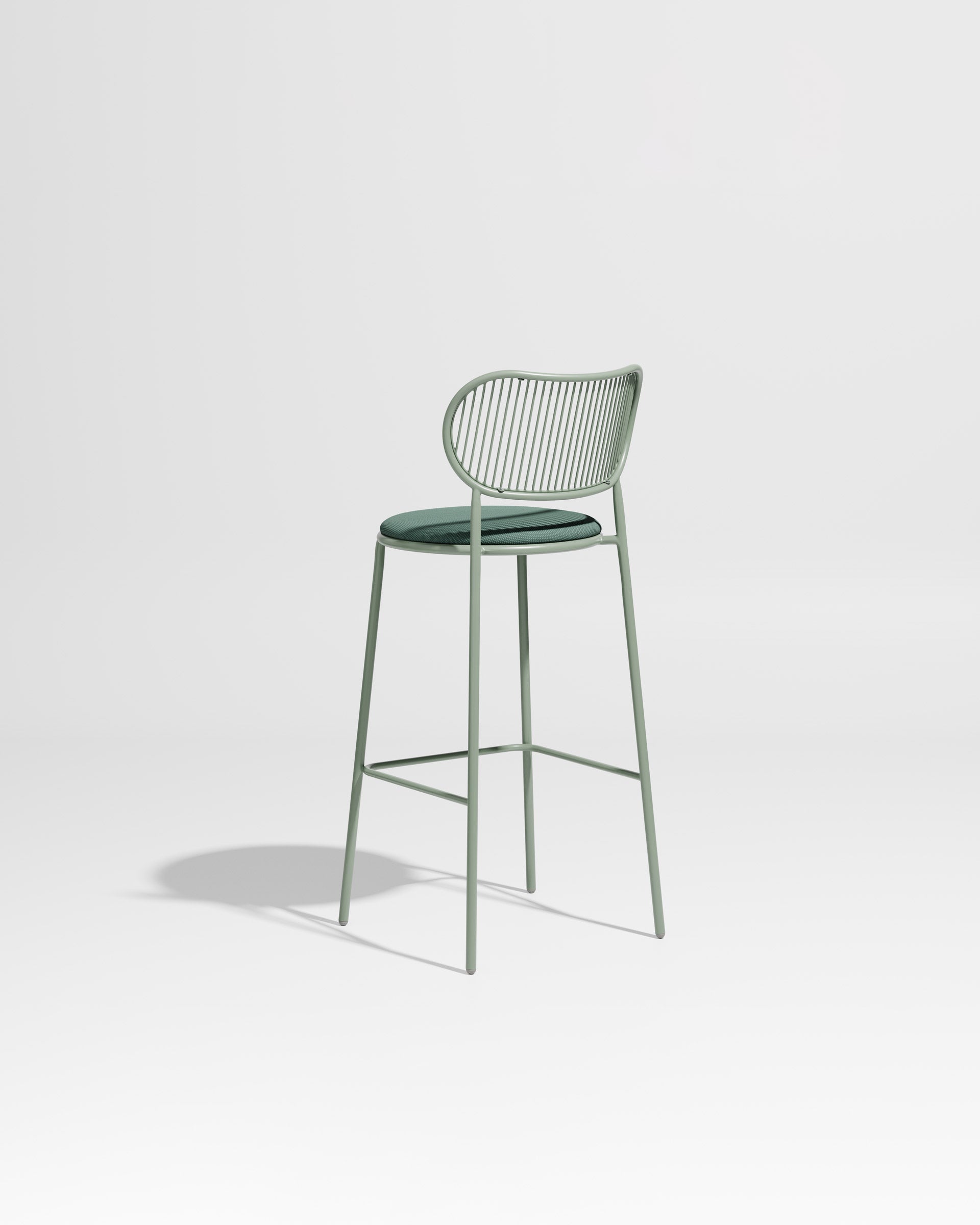 Piper Bar Chair Upholstered | Gibson Karlo | DesignByThem ** Pale Eucalypt  / Maharam Merit - 017 (Indoor Only)