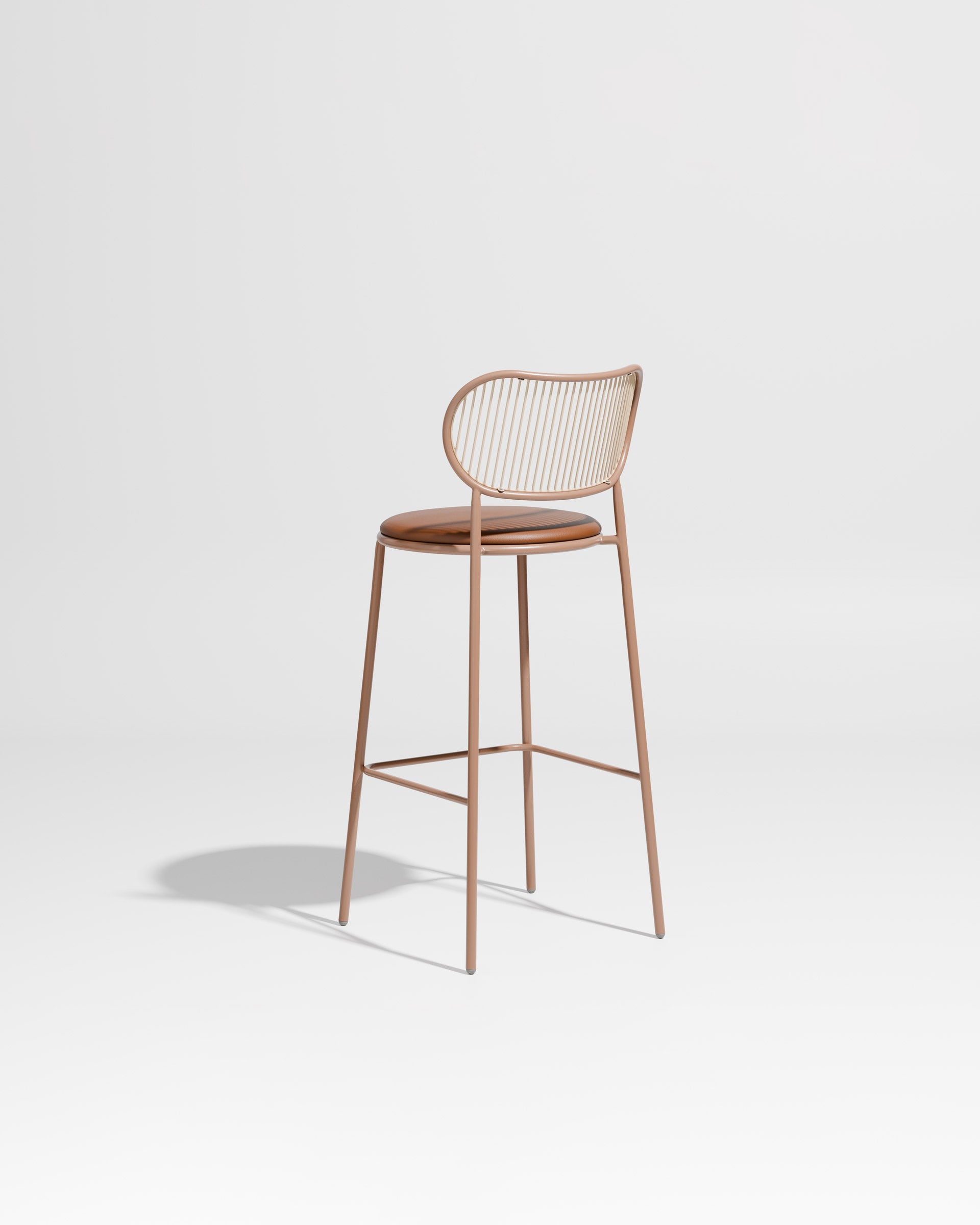 Piper Bar Chair Upholstered | Gibson Karlo | DesignByThem ** Nutmeg Beige / Knoll Prairie - 031 (Outdoor Suitable)