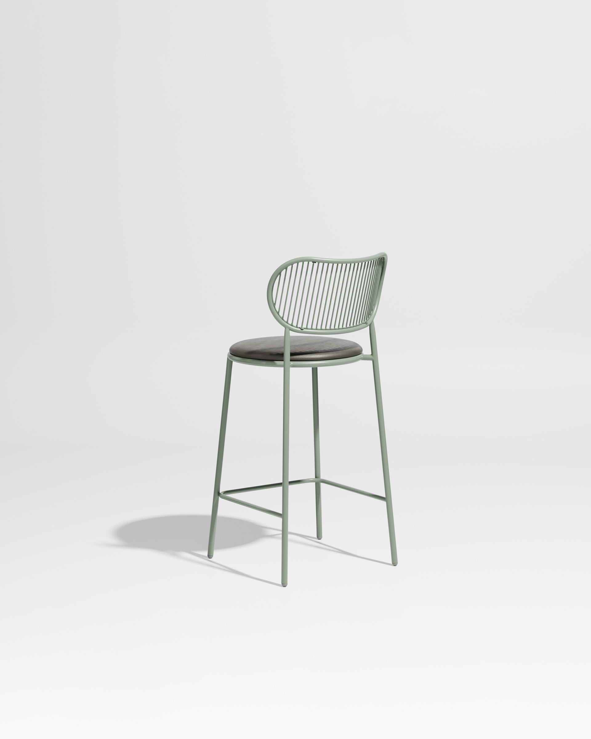 Piper Counter Chair | Gibson Karlo | Stainless Steel | DesignByThem ** Pale Eucalypt / Knoll Prairie - 034 (Outdoor Suitable)