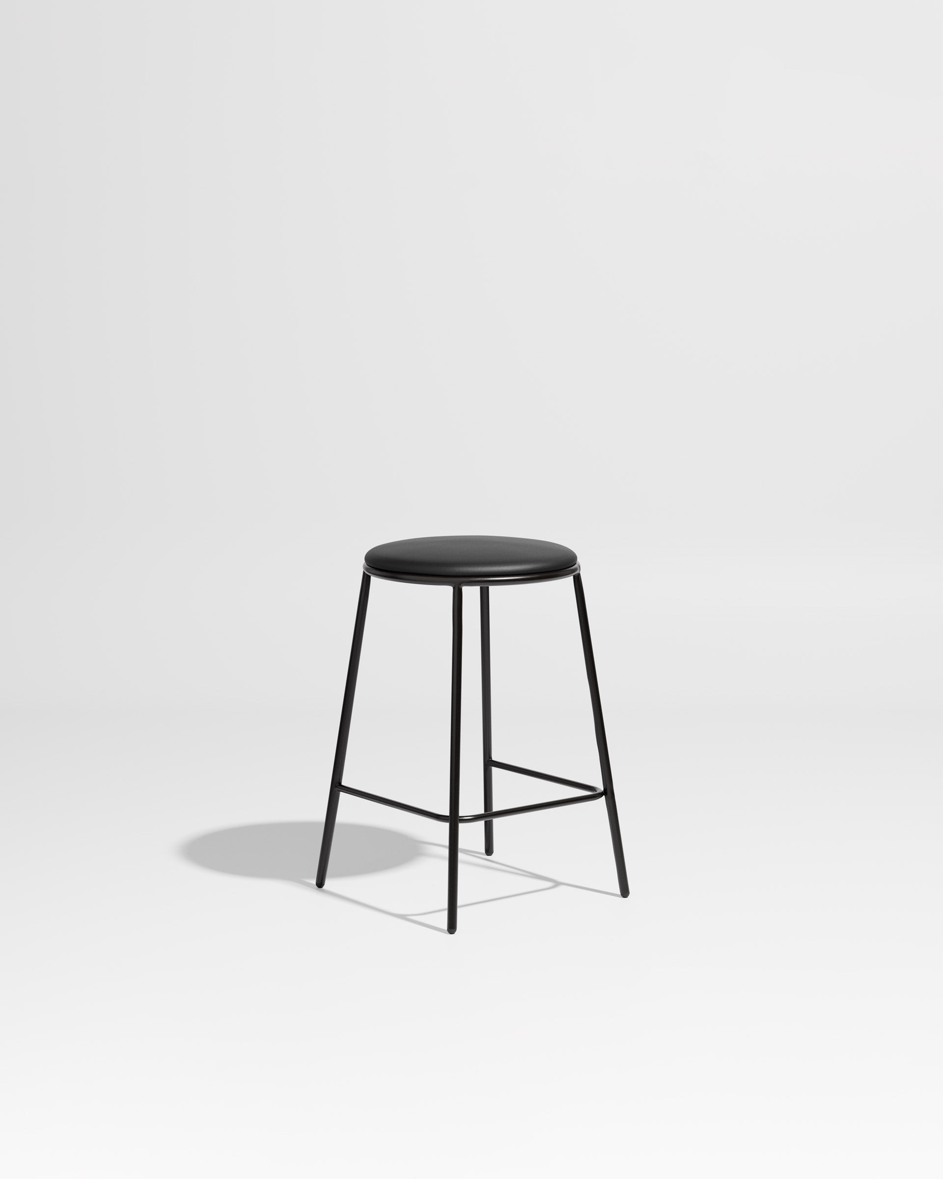 Piper Counter Stool | Gibson Karlo | Stainless Steel | DesignByThem ** Black / Knoll Prairie - 018 (Outdoor Suitable)