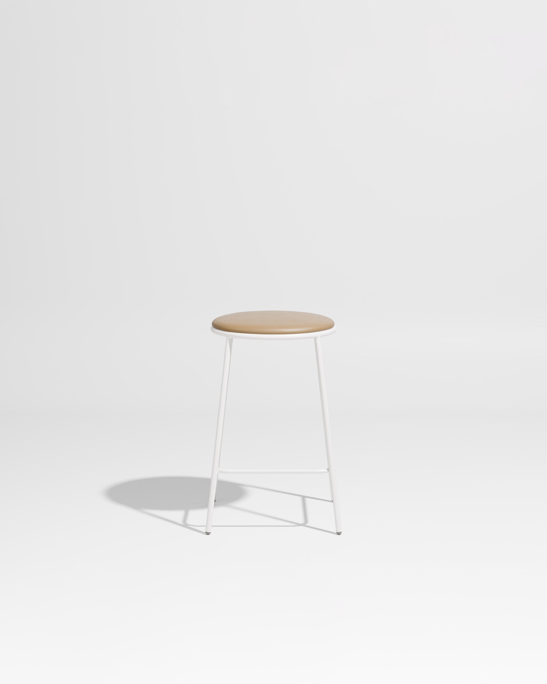 Piper Counter Stool | Gibson Karlo | Stainless Steel | DesignByThem ** White / Knoll Prairie - 025 (Outdoor Suitable)