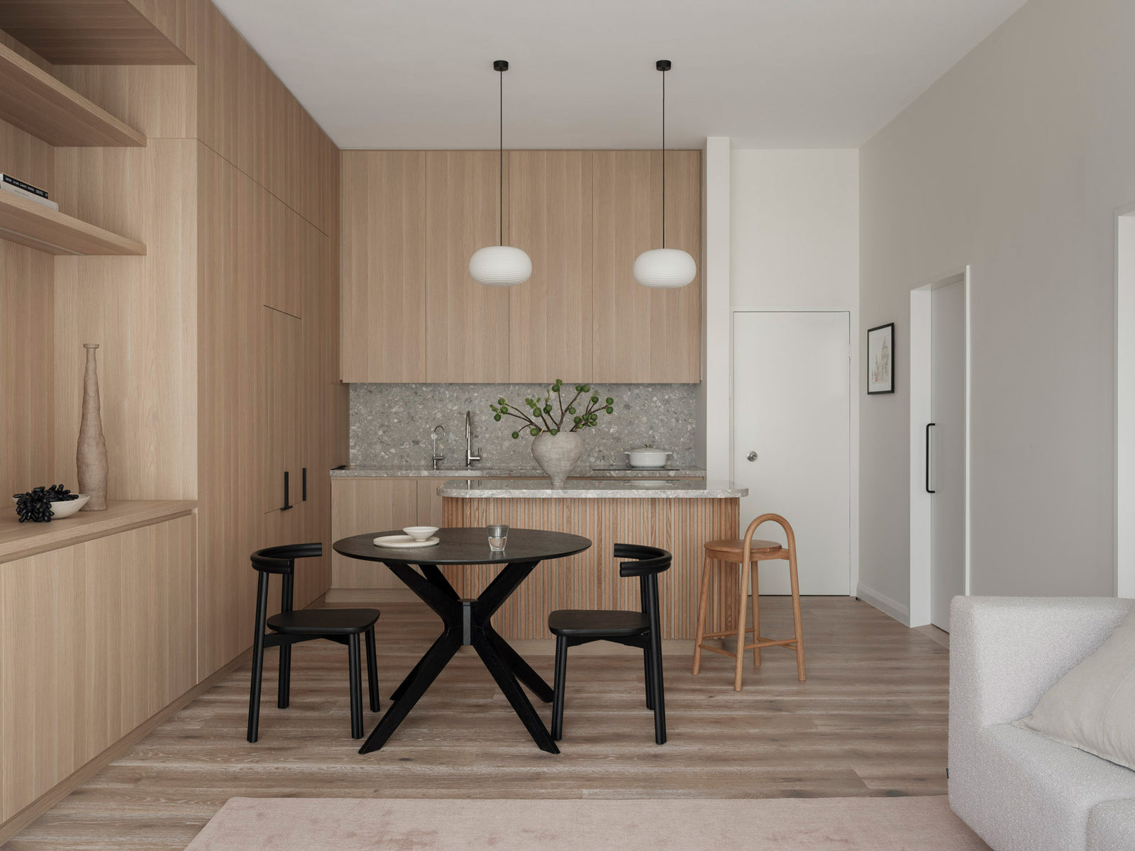 Bobby Counter Stool Oak | Darlinghurst Apartment | Brewer Architects | Holly Irvine | Tom Ferguson | DesignByThem | Gallery