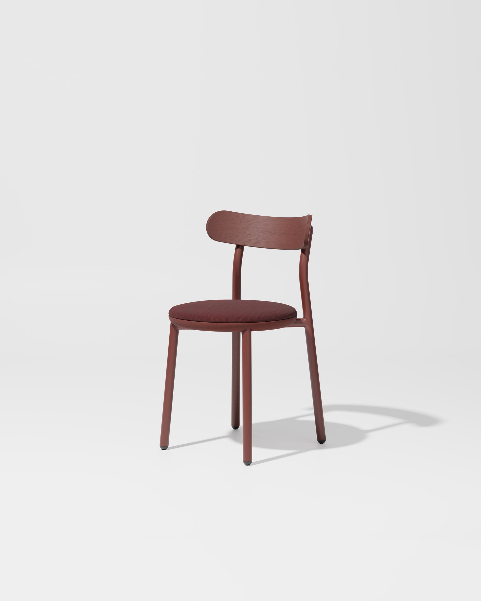 Them Chair - Upholstered | Gibson Karlo | DesignByThem ** Maharam Merit 039 / Rust Red