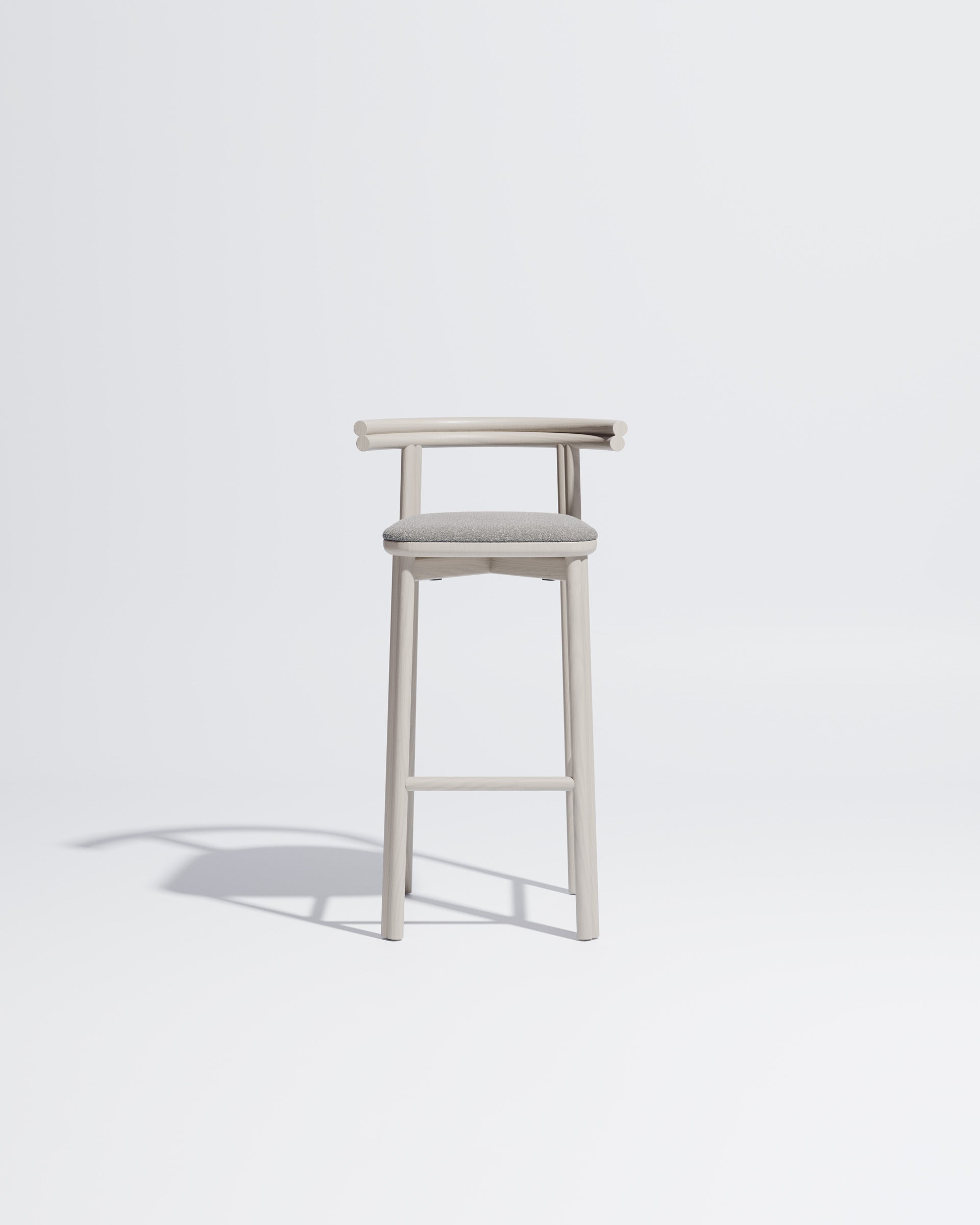 Twill Bar Chair Upholstered | Gibson Karlo | DesignByThem **  Silk Grey / Kvadrat Zero - 016