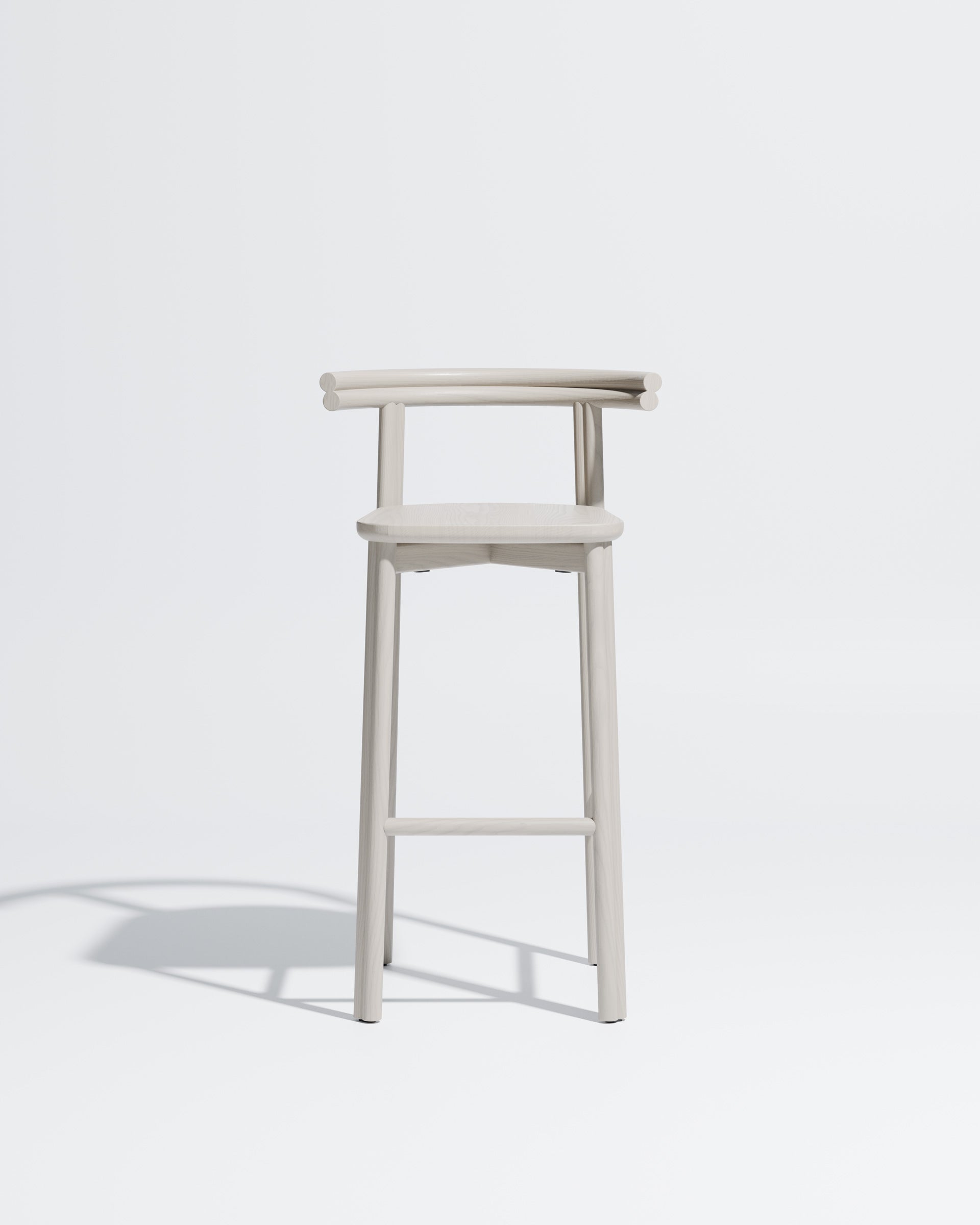 Silk Grey Twill Bar Chair | Timber Bar Stool | Gibson Karlo | DesignByThem