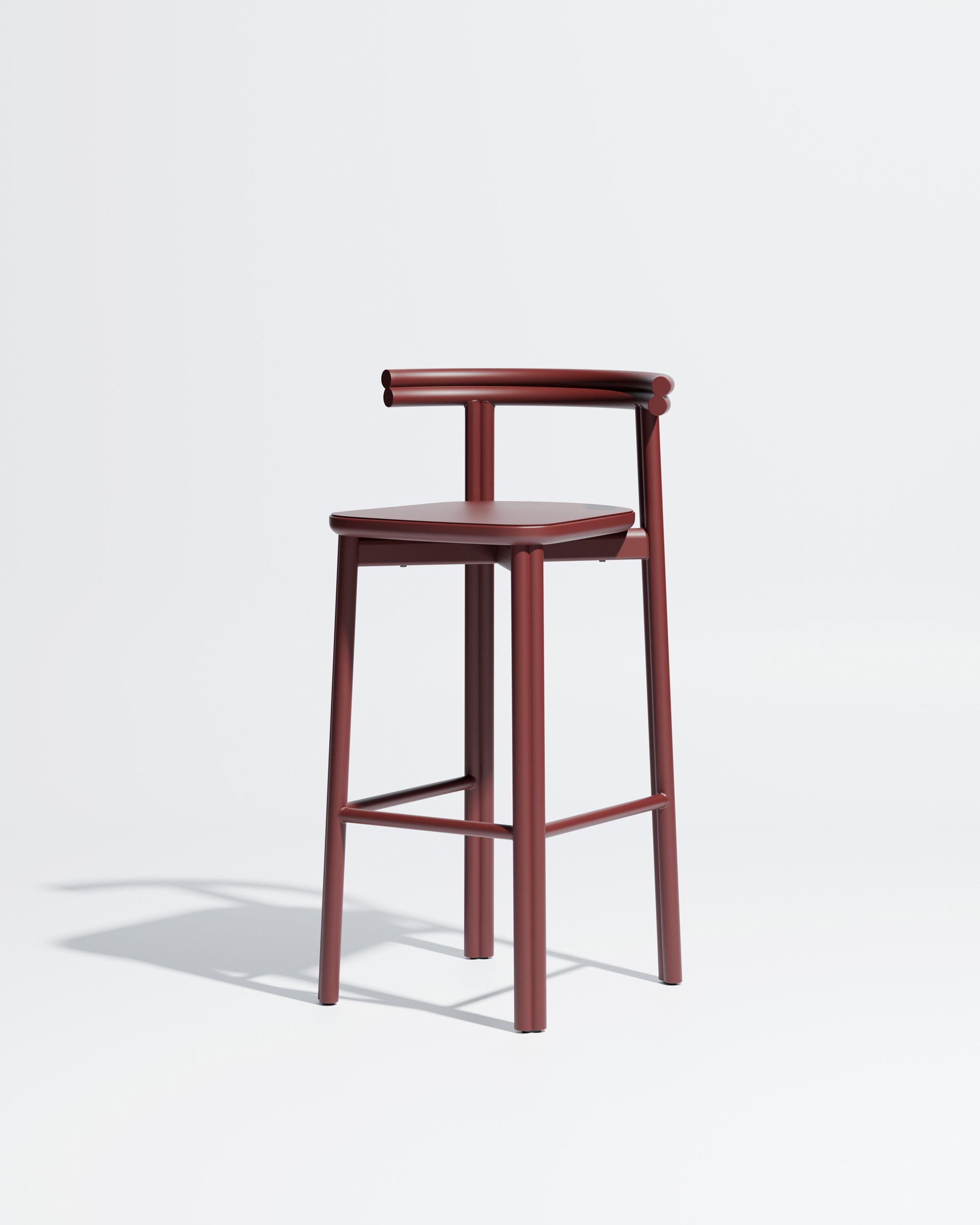 Twill Metal Bar Chair | Rust Red Metal Stool | GibsonKarlo | DesignByThem