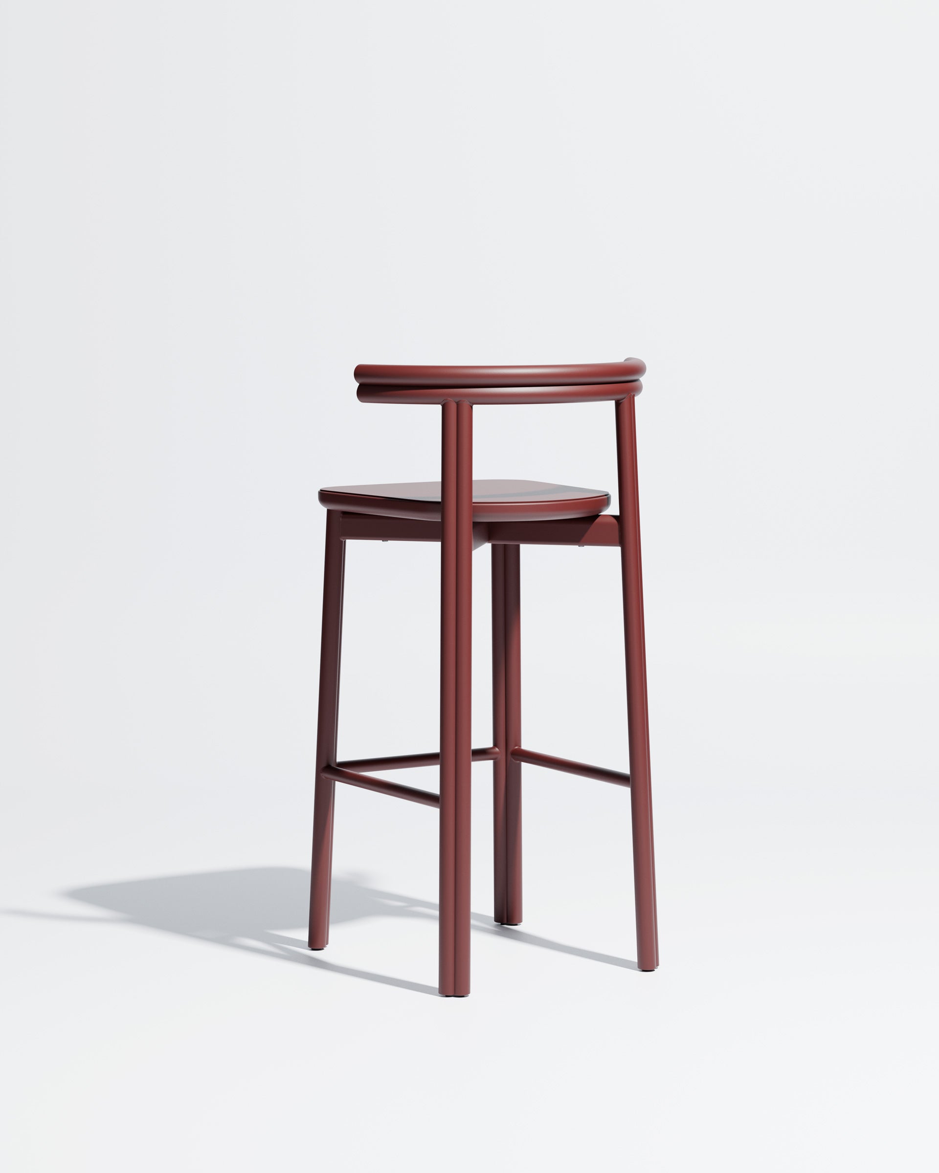 Twill Metal Bar Chair | Rust Red Metal Stool | GibsonKarlo | DesignByThem