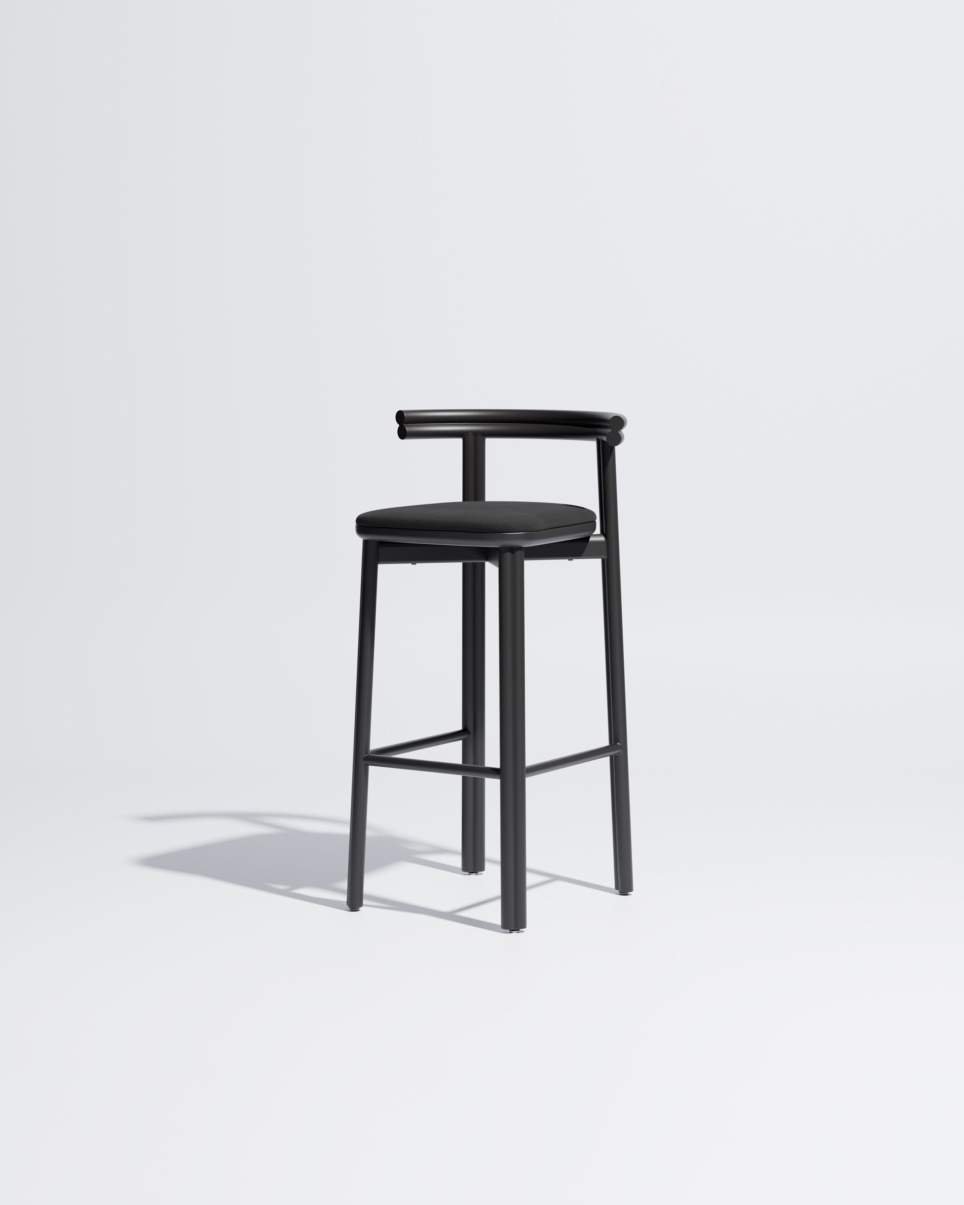 Twill Counter Chair - Metal Upholstered