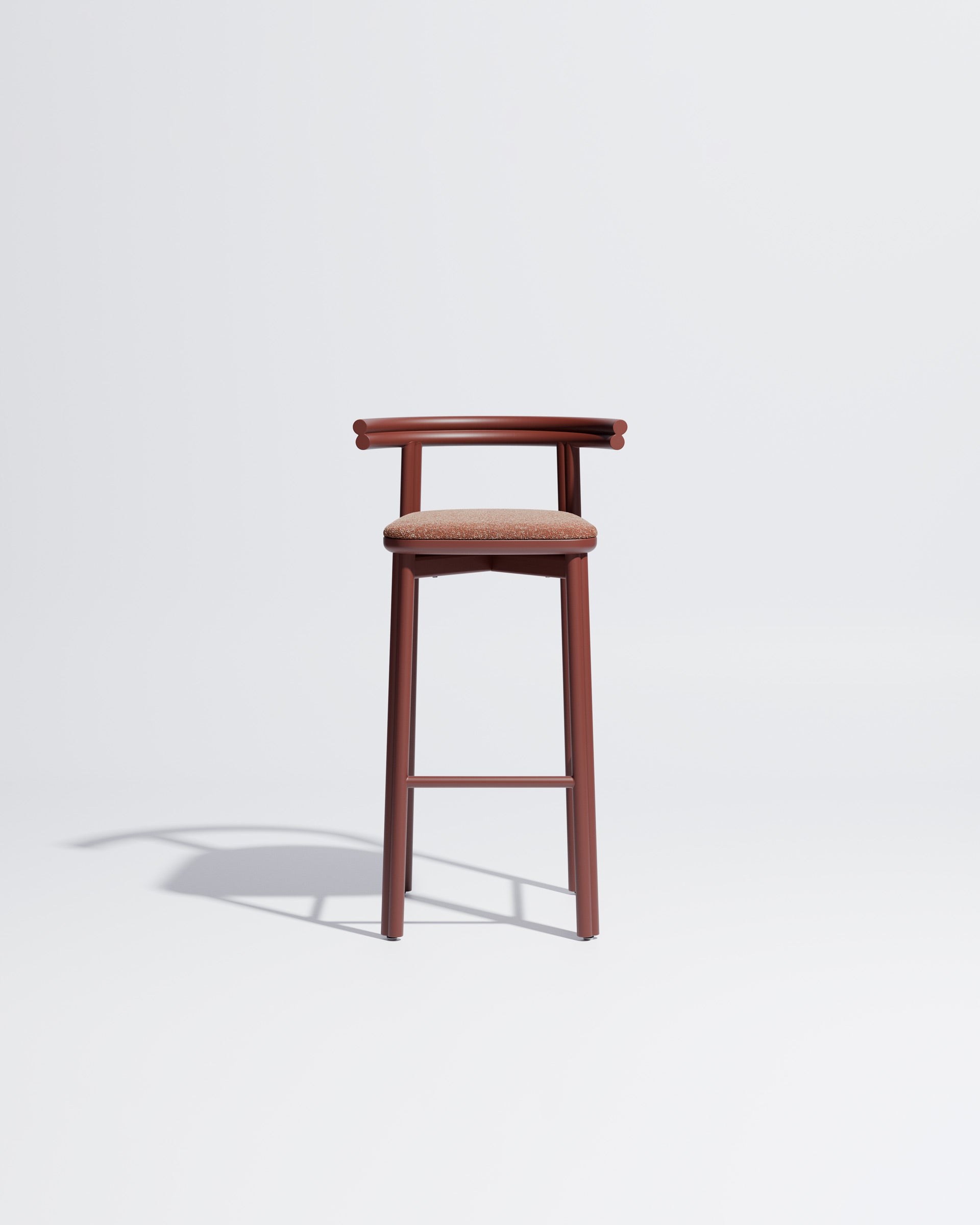 Twill Metal Bar Chair Upholstered | Gibson Karlo | DesignByThem ** Rust Red / Kvadrat Zero - 008 (Indoor Only)