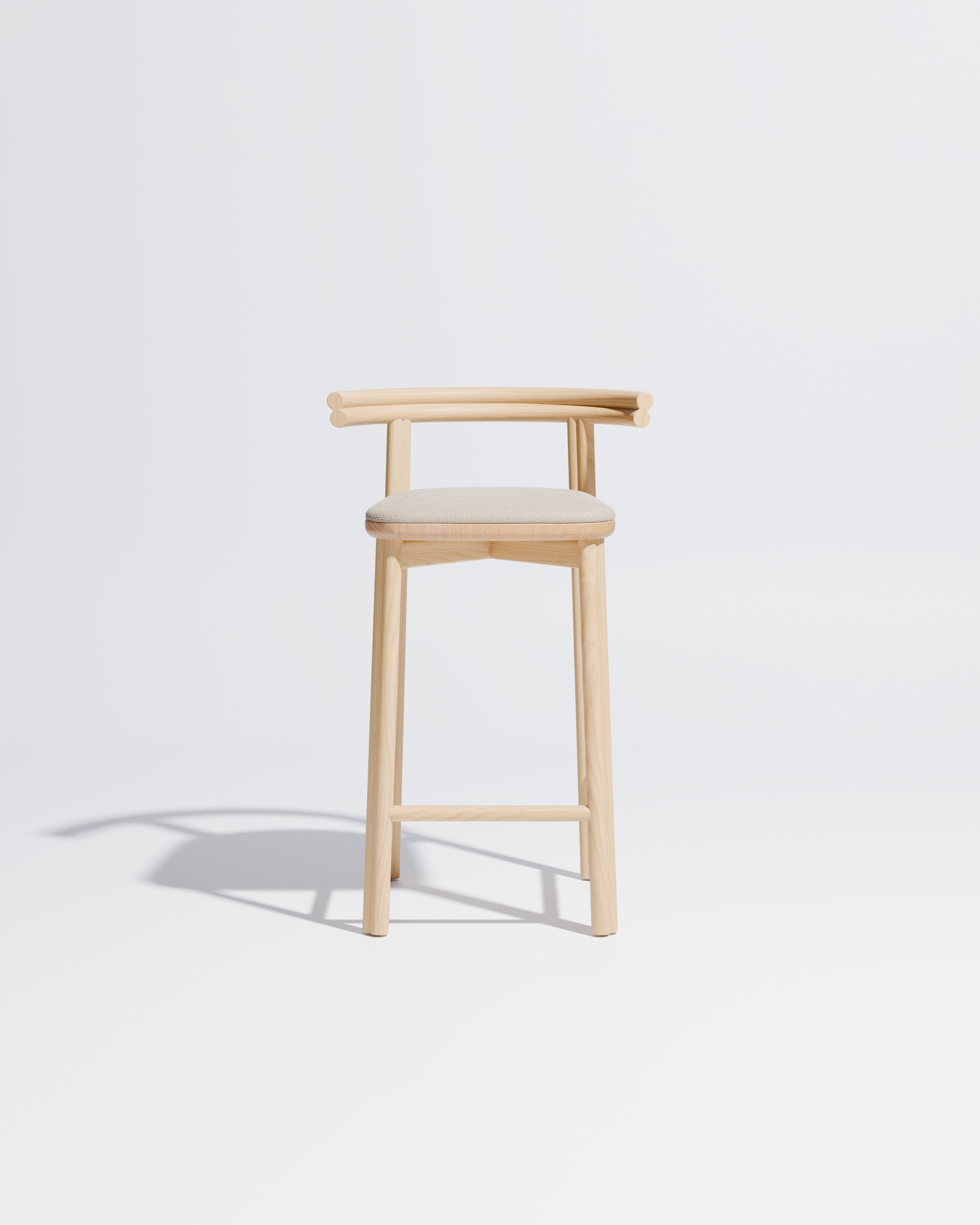 Twill Counter Chair Upholstered | Gibson Karlo | DesignByThem **  Ash / Maharam Merit - 030