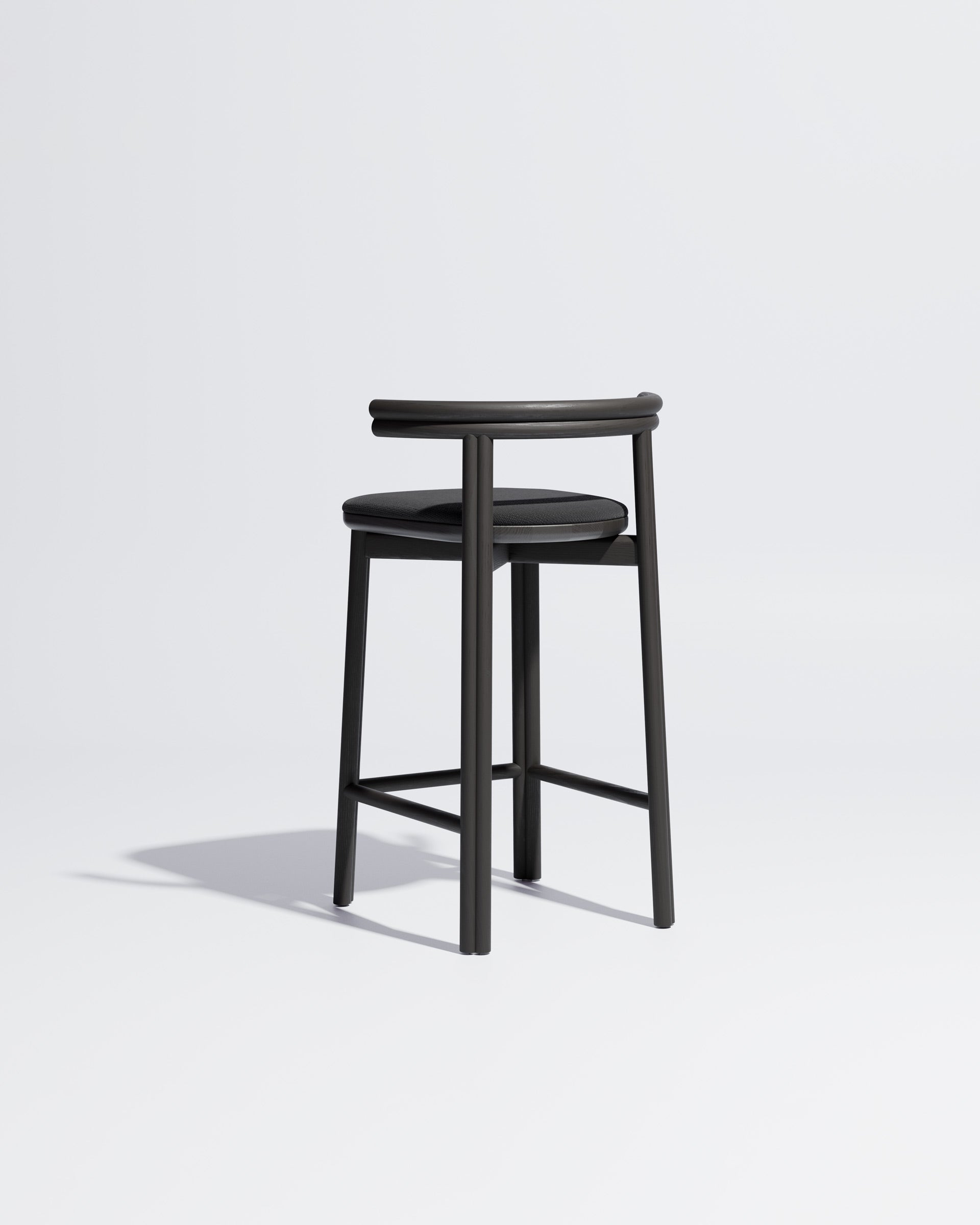 Twill Counter Chair Upholstered | Gibson Karlo | DesignByThem **  Black / Maharam Merit - 004