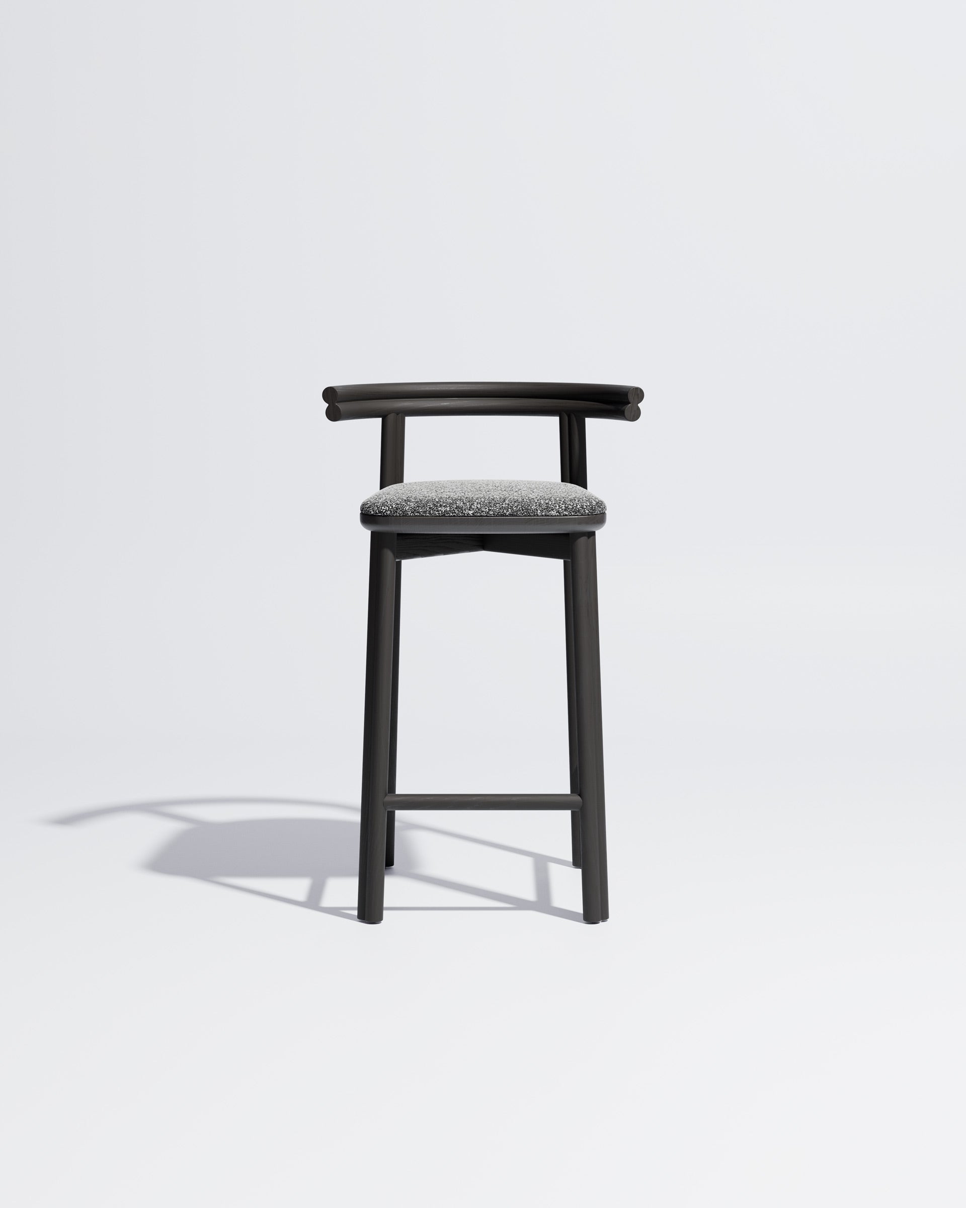 Twill Counter Chair Upholstered | Gibson Karlo | DesignByThem **  Black / Kvadrat Zero - 004