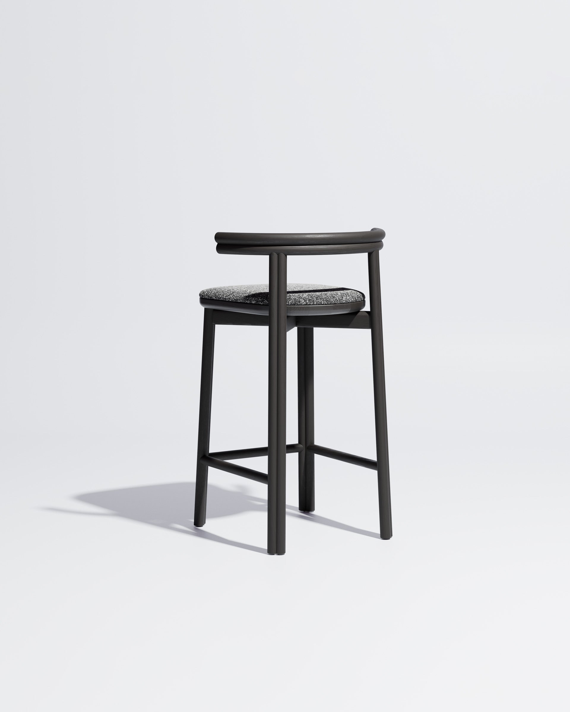 Twill Counter Chair Upholstered | Gibson Karlo | DesignByThem **  Black / Kvadrat Zero - 004