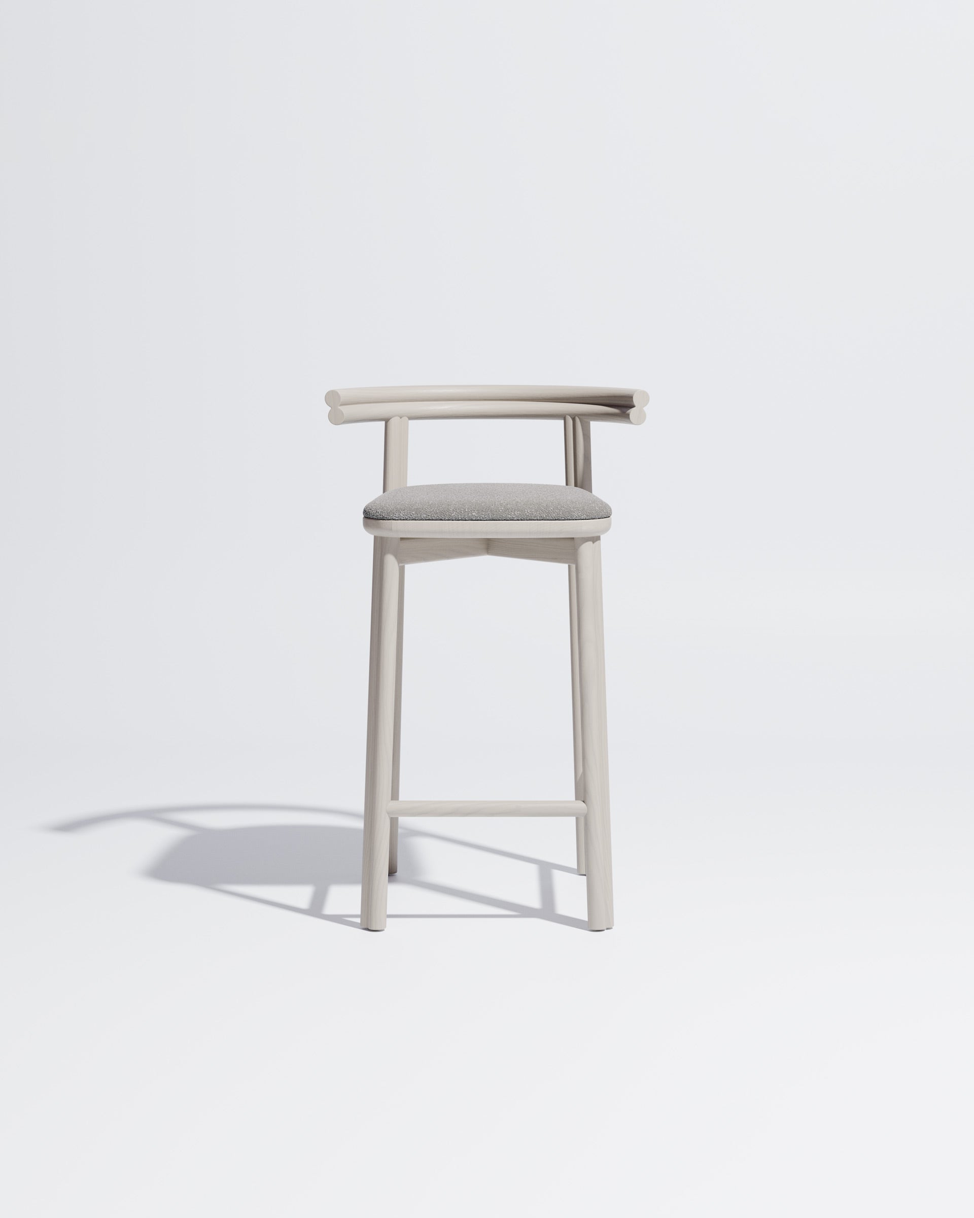 Twill Counter Chair Upholstered | Gibson Karlo | DesignByThem **  Silk Grey / Kvadrat Zero - 016