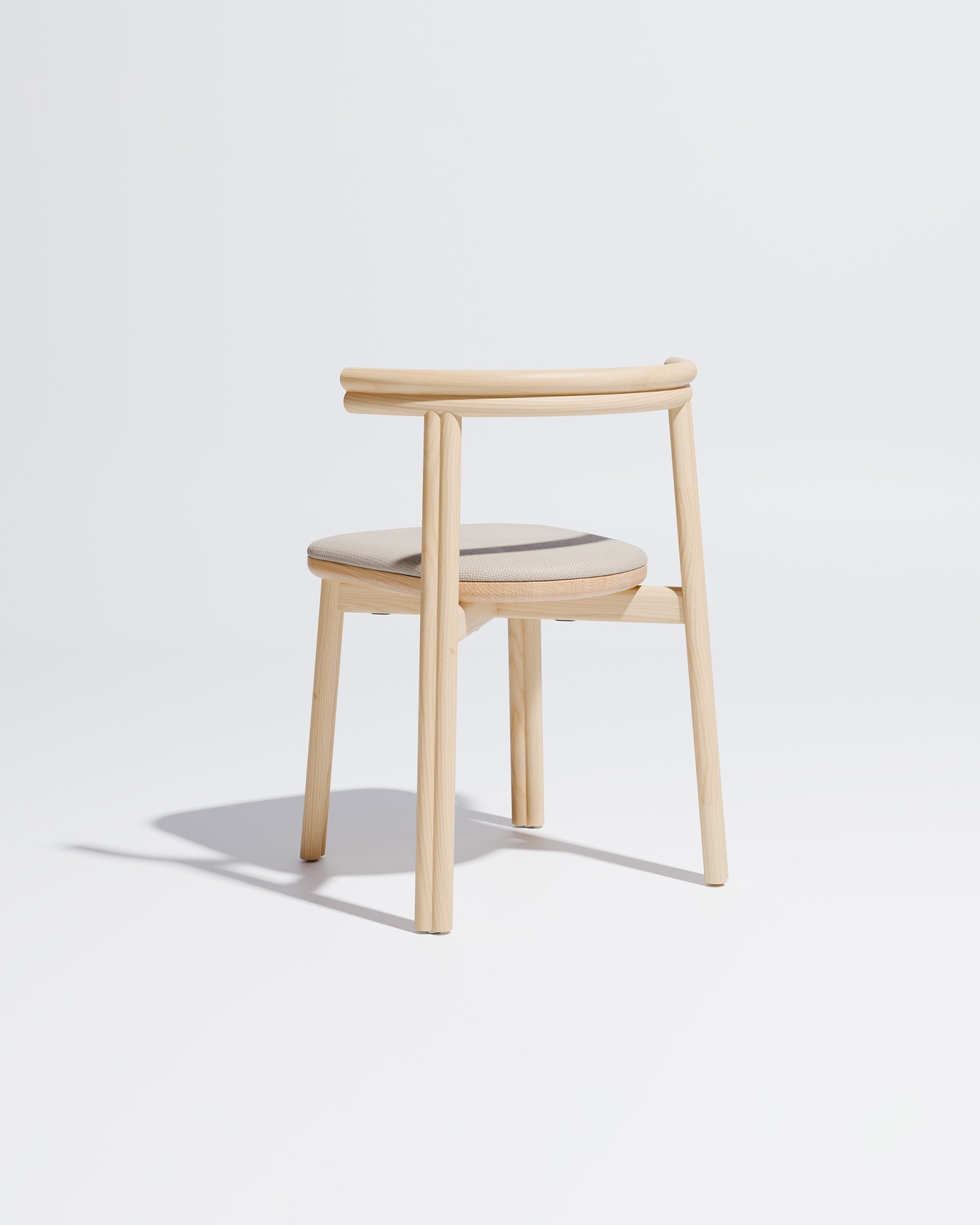 Twill Timber Dining Chair Upholstered | Gibson Karlo | DesignByThem **  Ash / Maharam Merit - 030