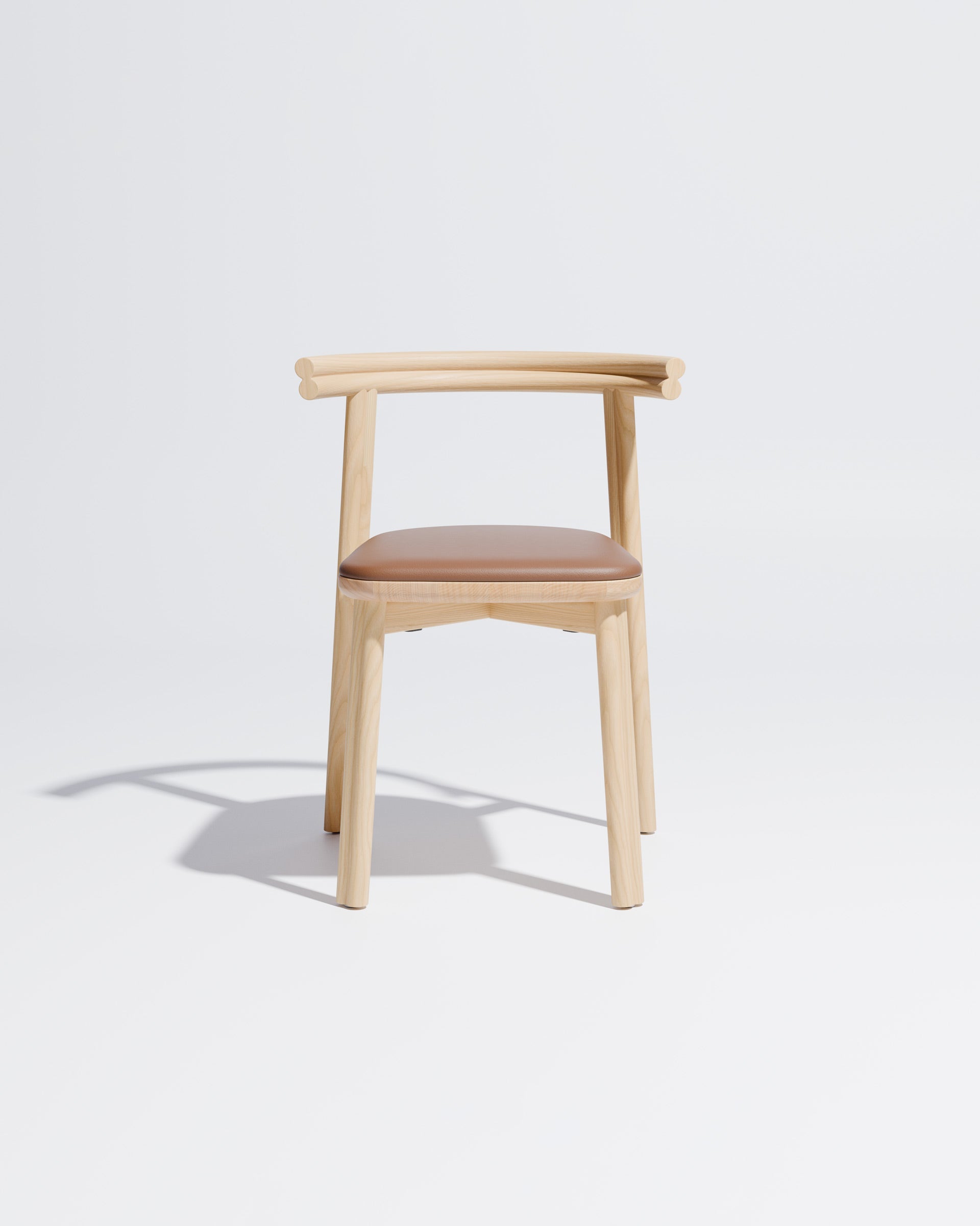 Twill Timber Dining Chair Upholstered | Gibson Karlo | DesignByThem **  Ash / Knoll Prairie - 027