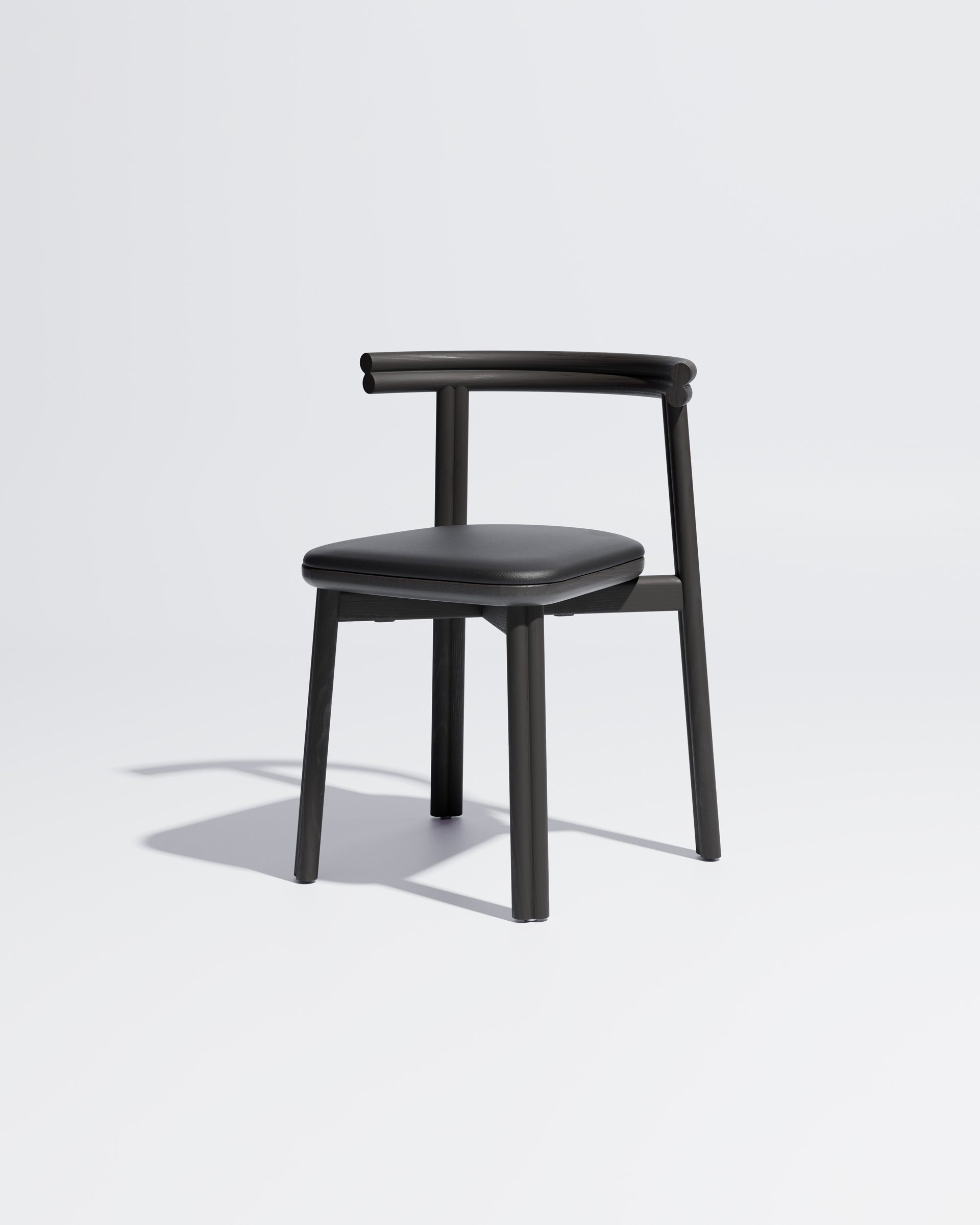 Twill Timber Dining Chair Upholstered | Gibson Karlo | DesignByThem **  Black / Knoll Prairie - 018