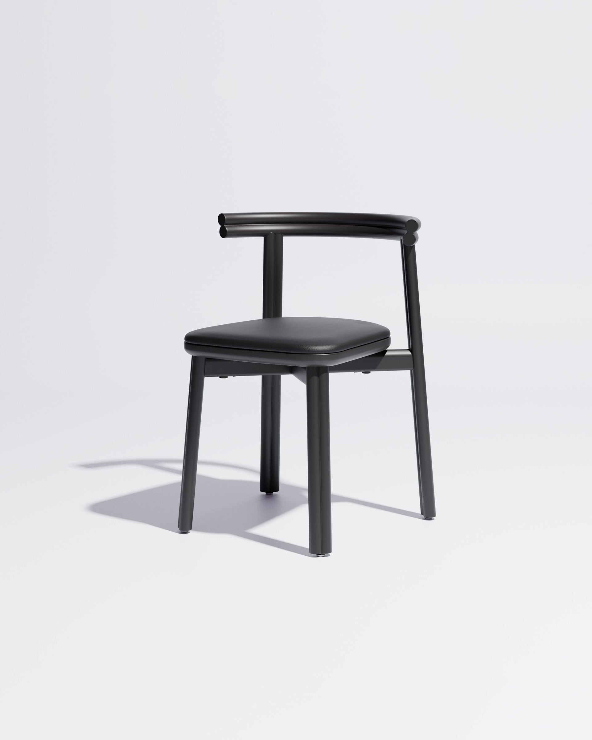 Twill Metal Dining Chair Upholstered | Gibson Karlo | DesignByThem ** Black / Knoll Prairie - 018 (Outdoor Suitable)