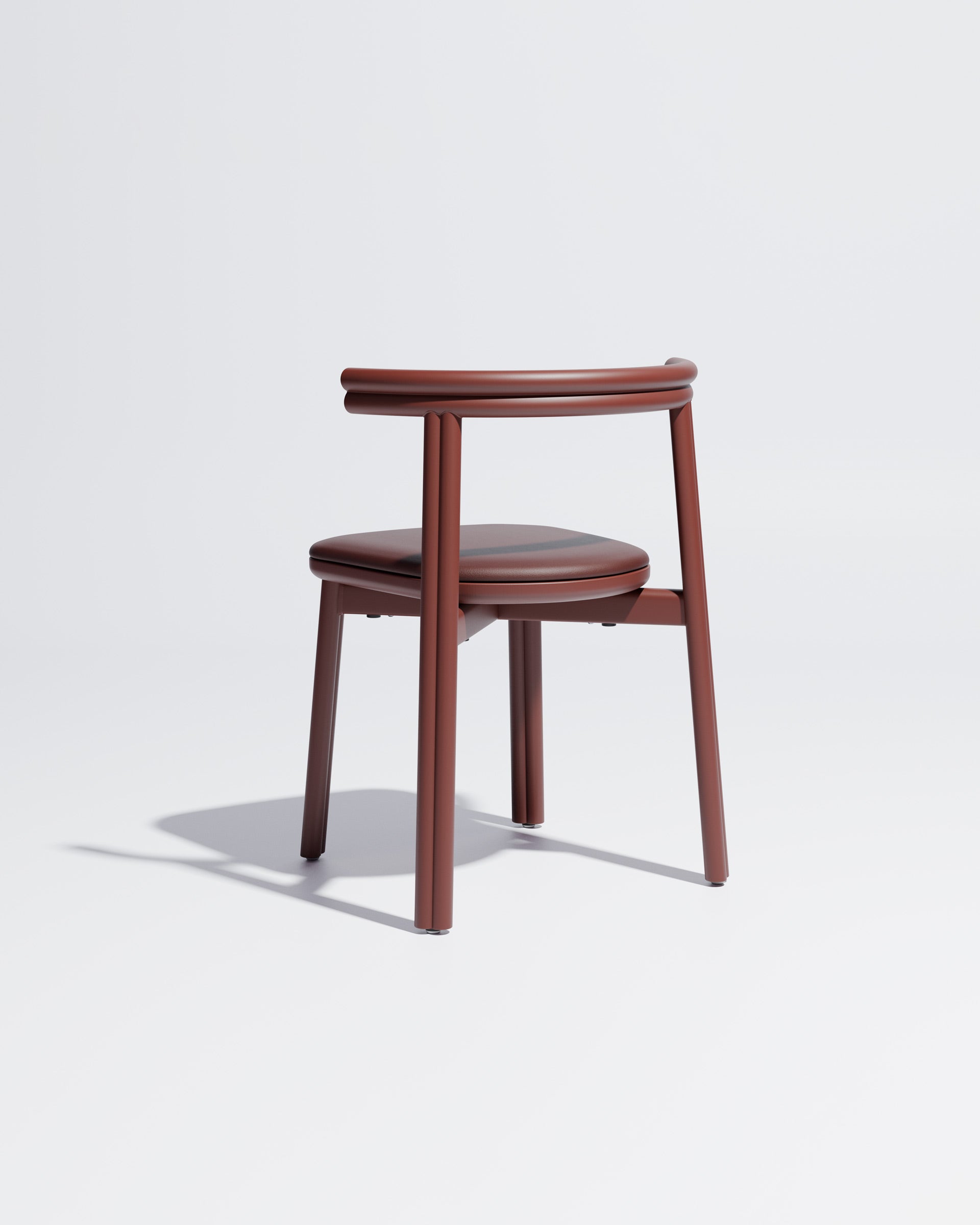 Twill Metal Dining Chair Upholstered | Gibson Karlo | DesignByThem ** Rust Red / Knoll Prairie - 038 (Outdoor Suitable)