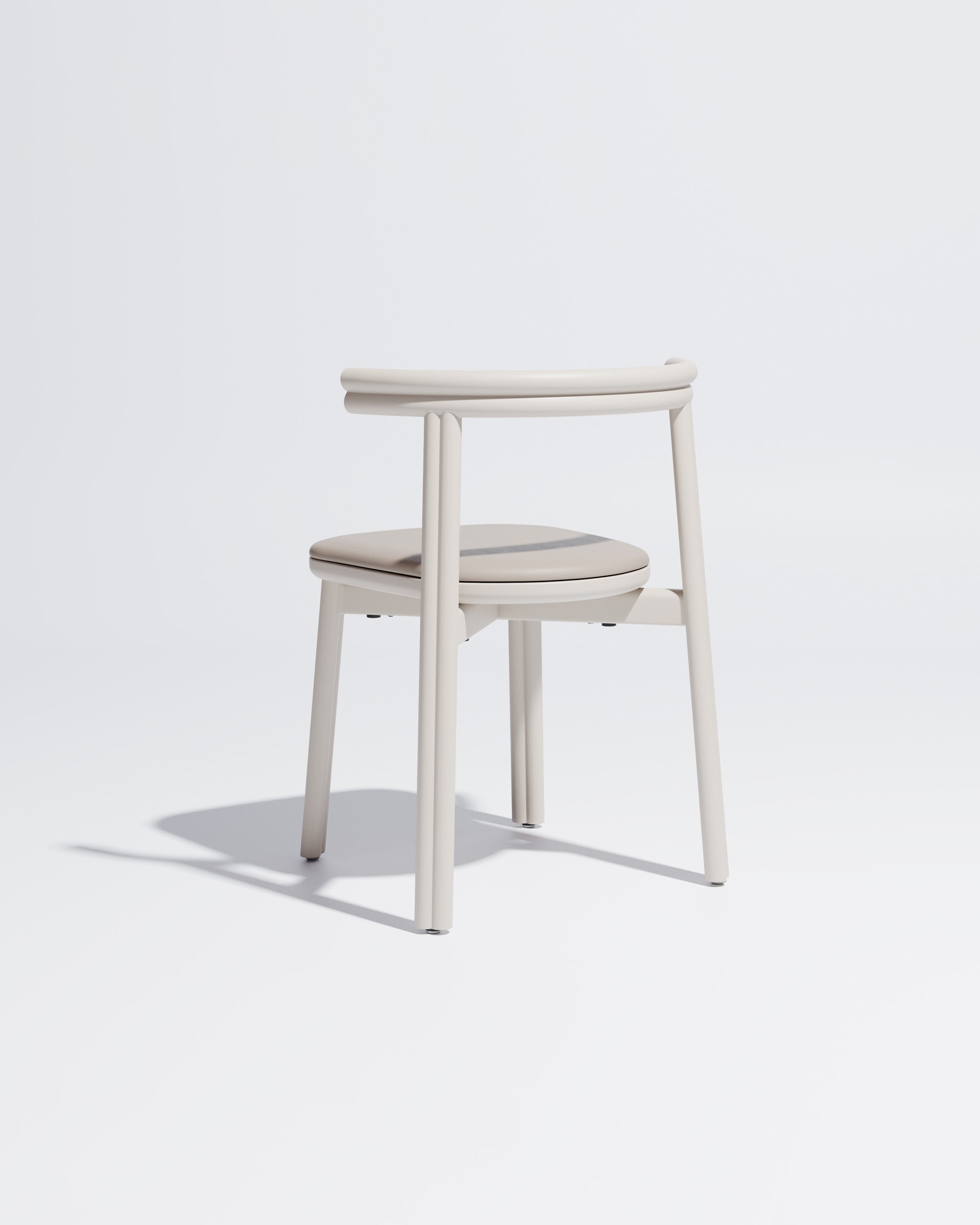 Twill Metal Dining Chair Upholstered | Gibson Karlo | DesignByThem ** Soft White / Knoll Prairie - 020 (Outdoor Suitable)