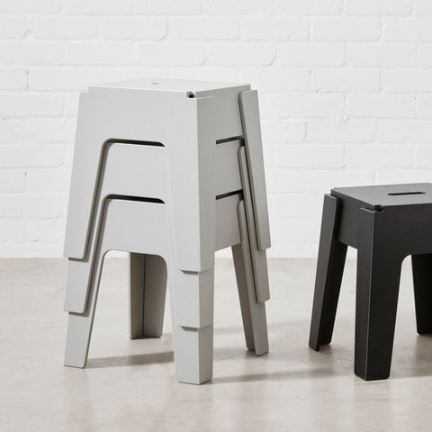 Butter Stool | 80% Recycled Plastic Indoor Outdoor Furniture | Nicholas Karlovasitis & Sarah Gibson | DesignByThem